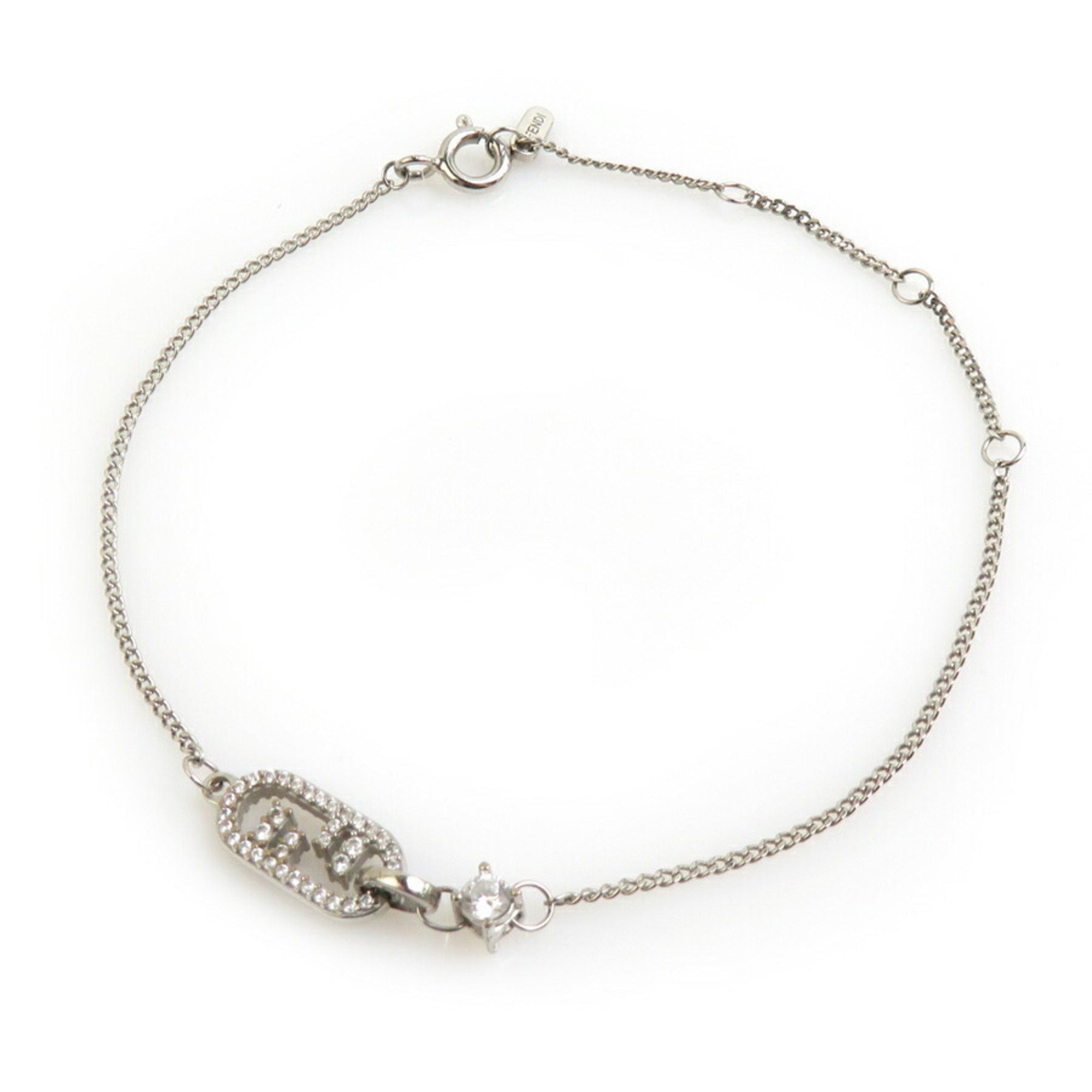 Fendi Fendi Orlocke Metal Silver Bracelet for Women h31483g Size ONE SIZE - 1 Thumbnail