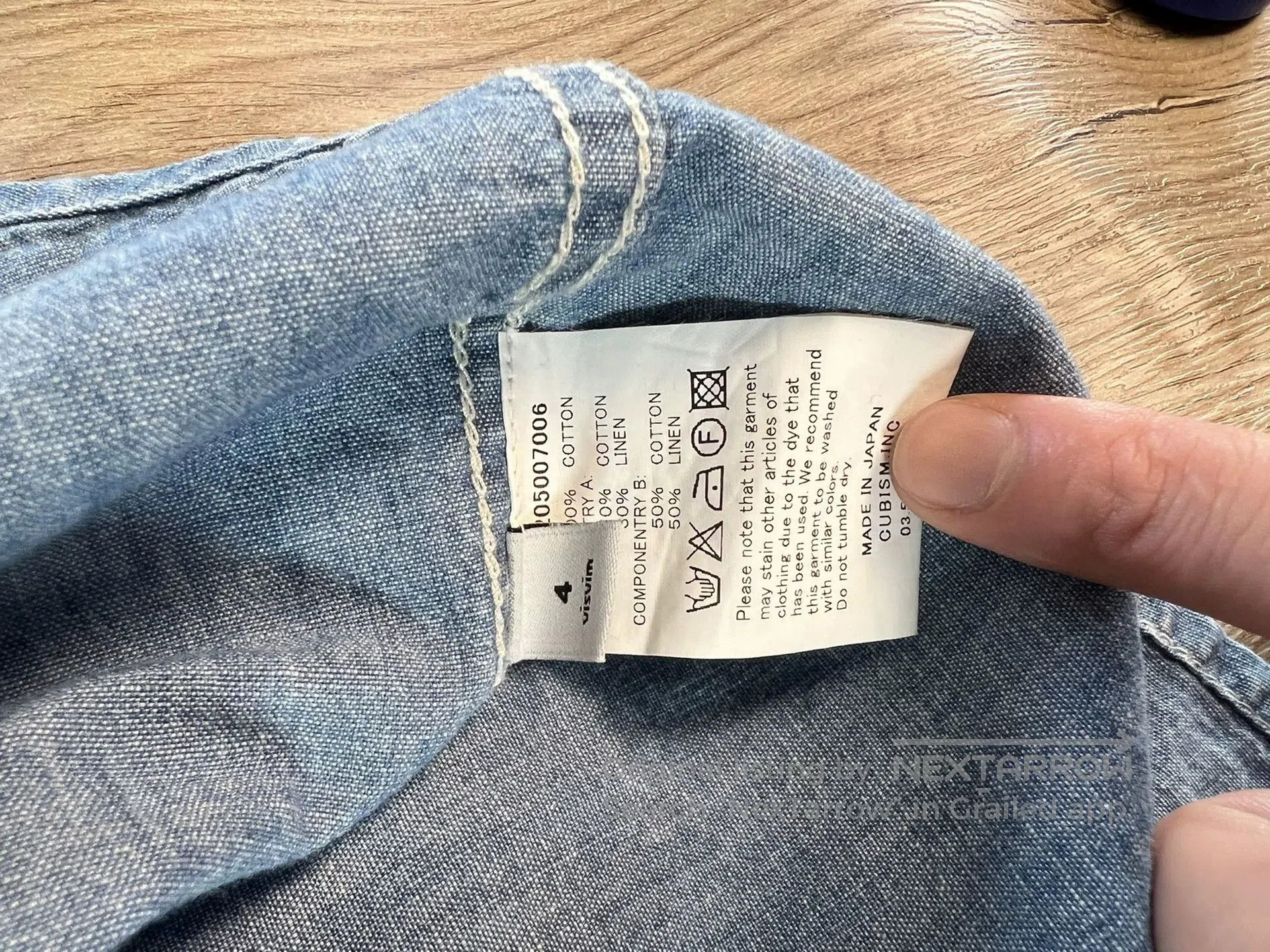Visvim visvim Granger Light Blue Denim Shirt. Size US XL / EU 56 / 4 - 3 Thumbnail