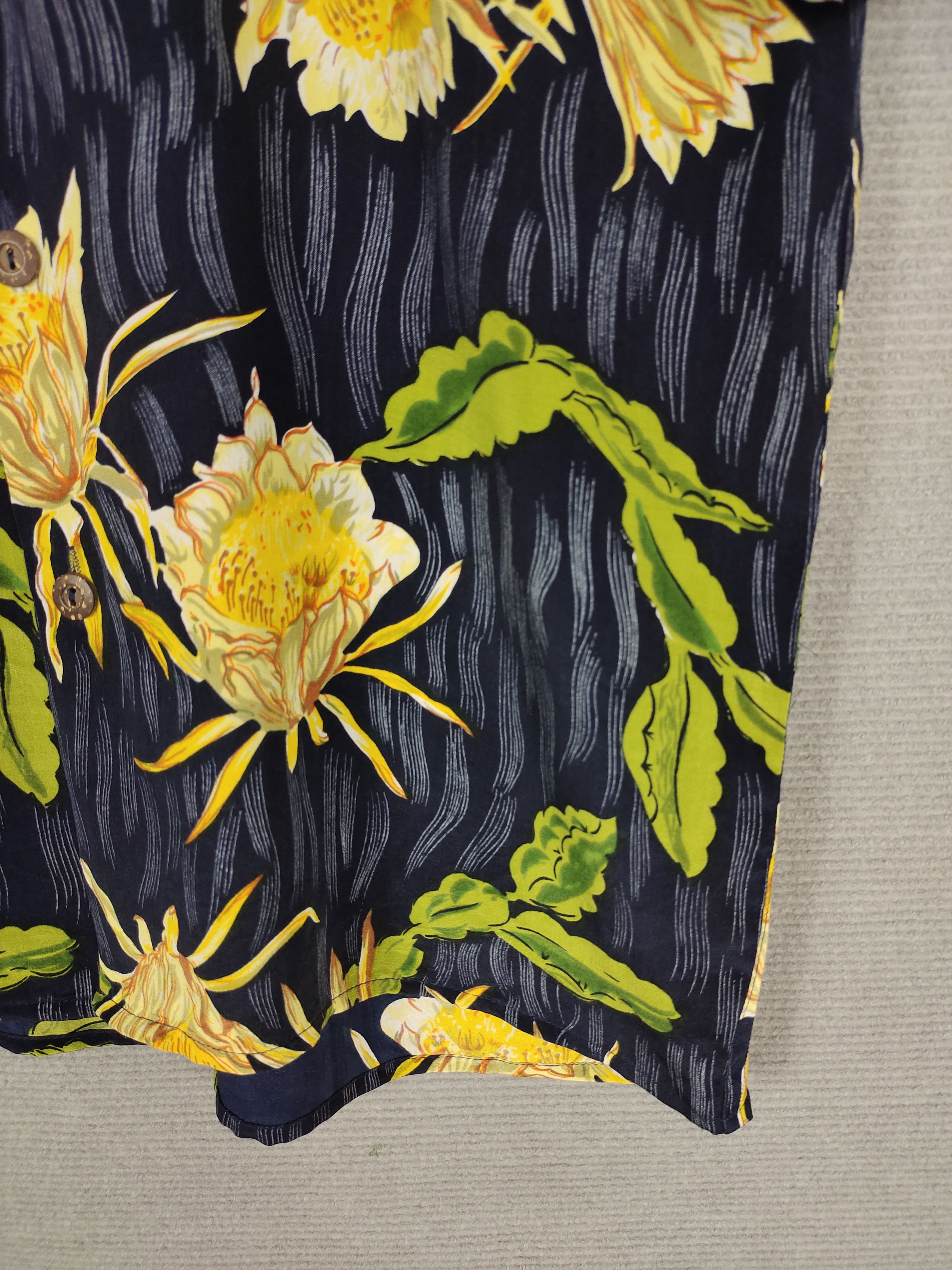 Vintage Vintage Avanti Flower Printed Silk Hawaiian Shirt Size US S / EU 44-46 / 1 - 4 Thumbnail