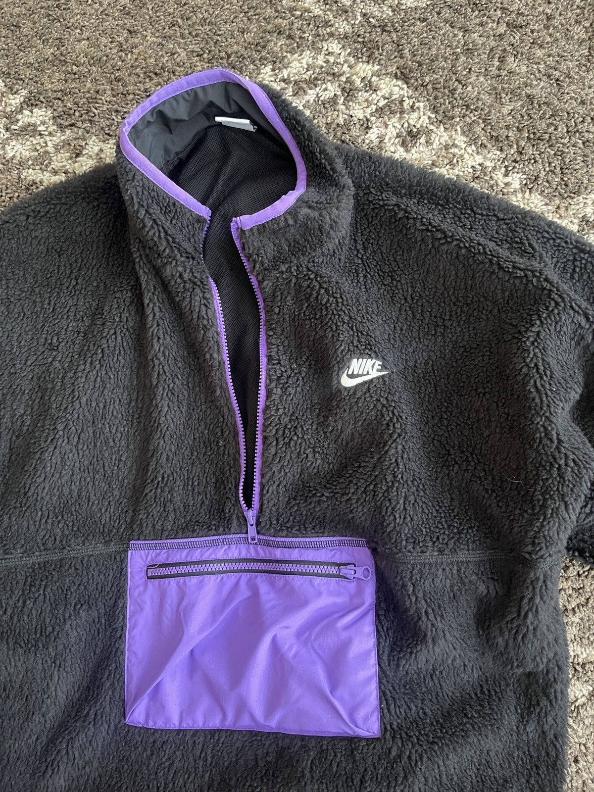 Nike Nike Half Zip Sherpa Fleece Jacket Size US L / EU 52-54 / 3 - 2 Thumbnail