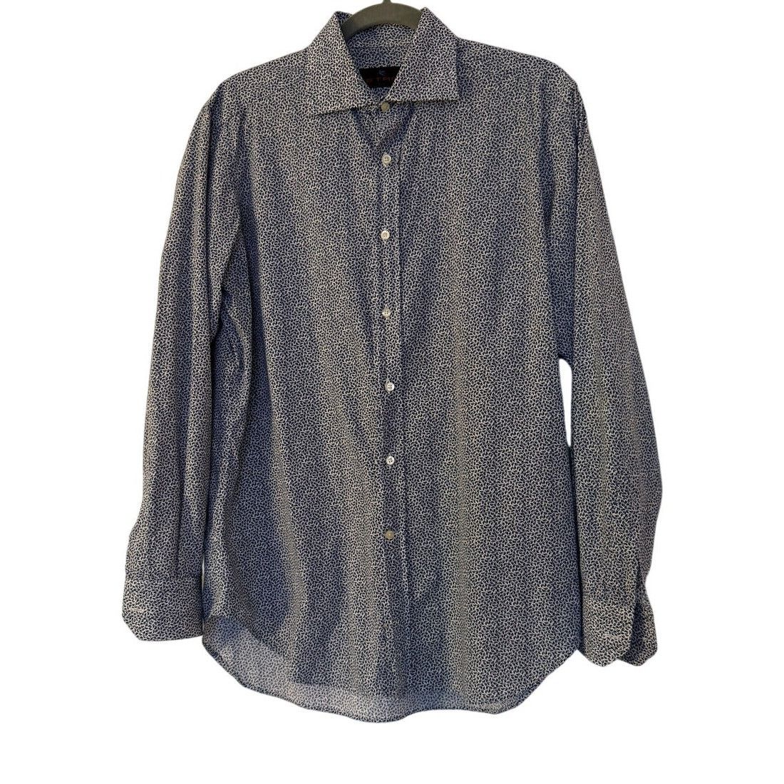 Etro Etro Micro Paisley Pattern Cotton Long Sleeves Shirt Size US L / EU 52-54 / 3 - 1 Thumbnail