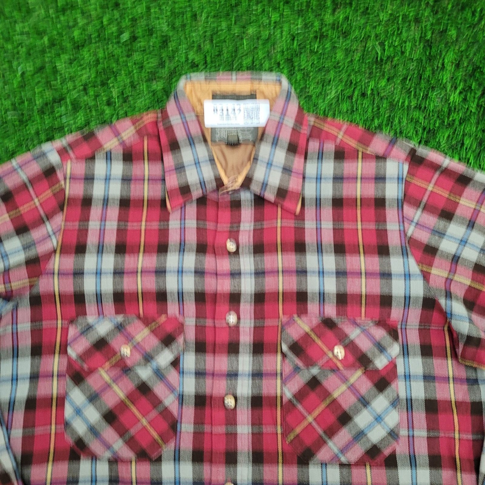 Vintage VTG Country-Squire By Block Plaid Shirt Medium 15.5 Acrylic Size US M / EU 48-50 / 2 - 2 Thumbnail