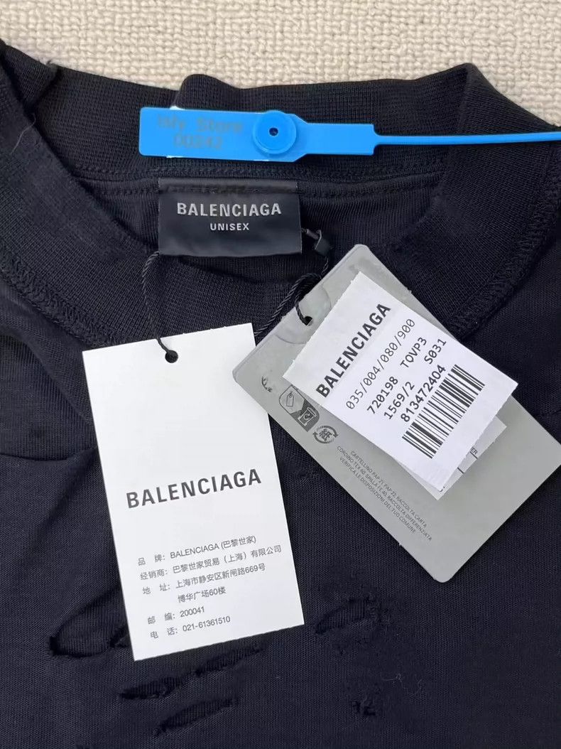 Balenciaga Balenciaga Monogrammed crewneck short sleeve T-shirt Size US M / EU 48-50 / 2 - 4 Thumbnail