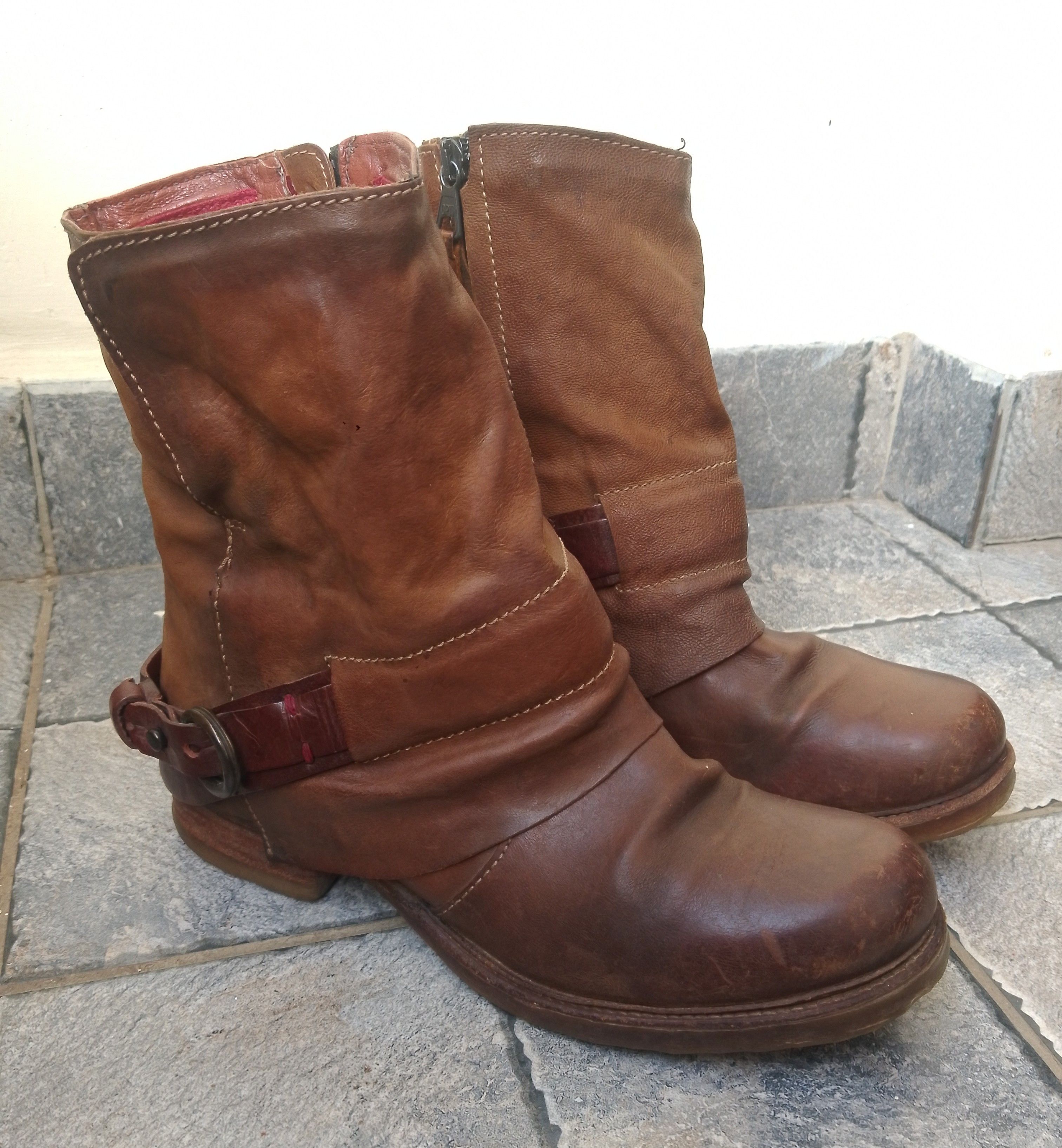A.S.98 AS 98 BOHO BIKER BOOTS Size US 6 / EU 39 - 1 Thumbnail