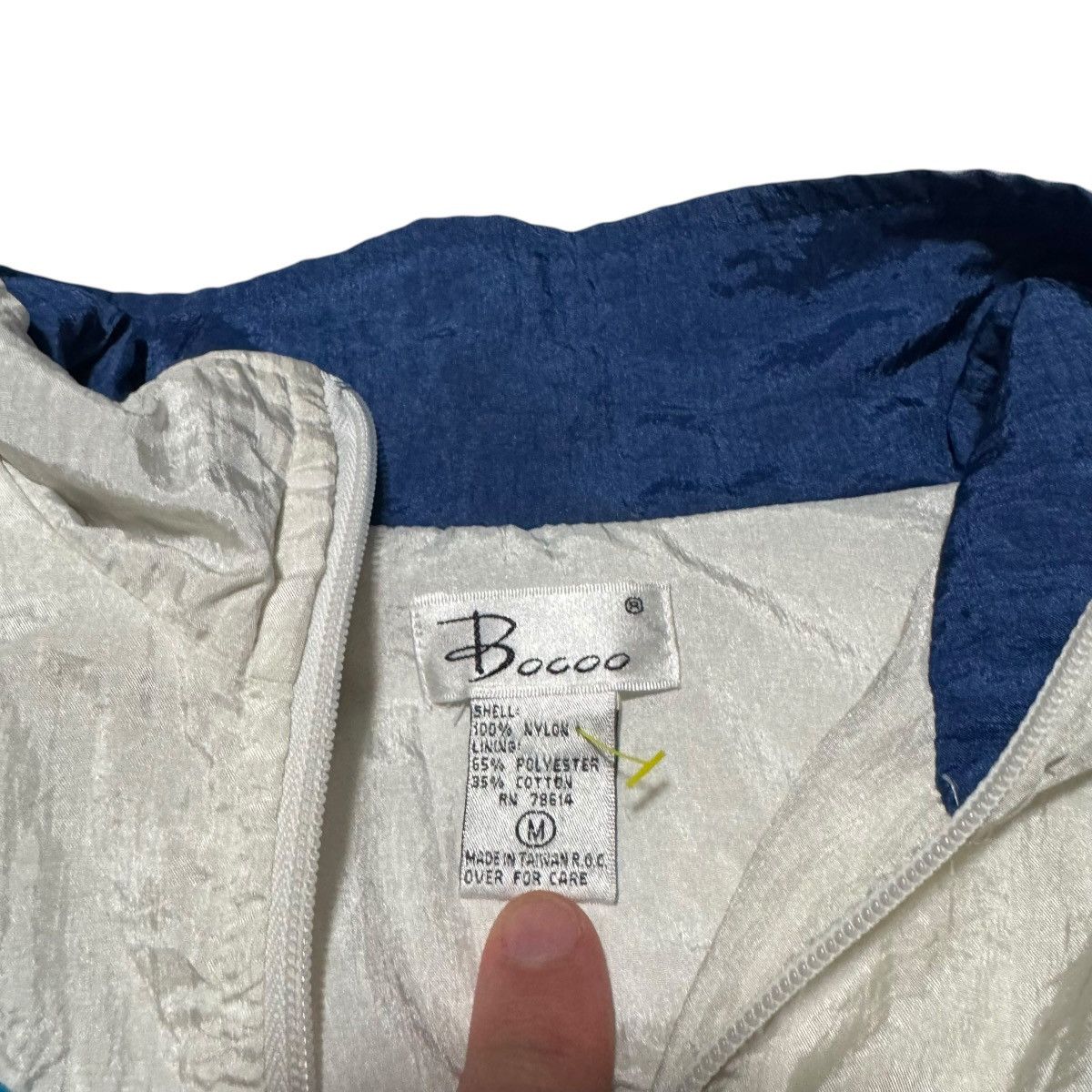 Vintage Vintage Bocoo Geometric Windbreaker Jacket Women's M FLAWS Size M / US 6-8 / IT 42-44 - 4 Thumbnail