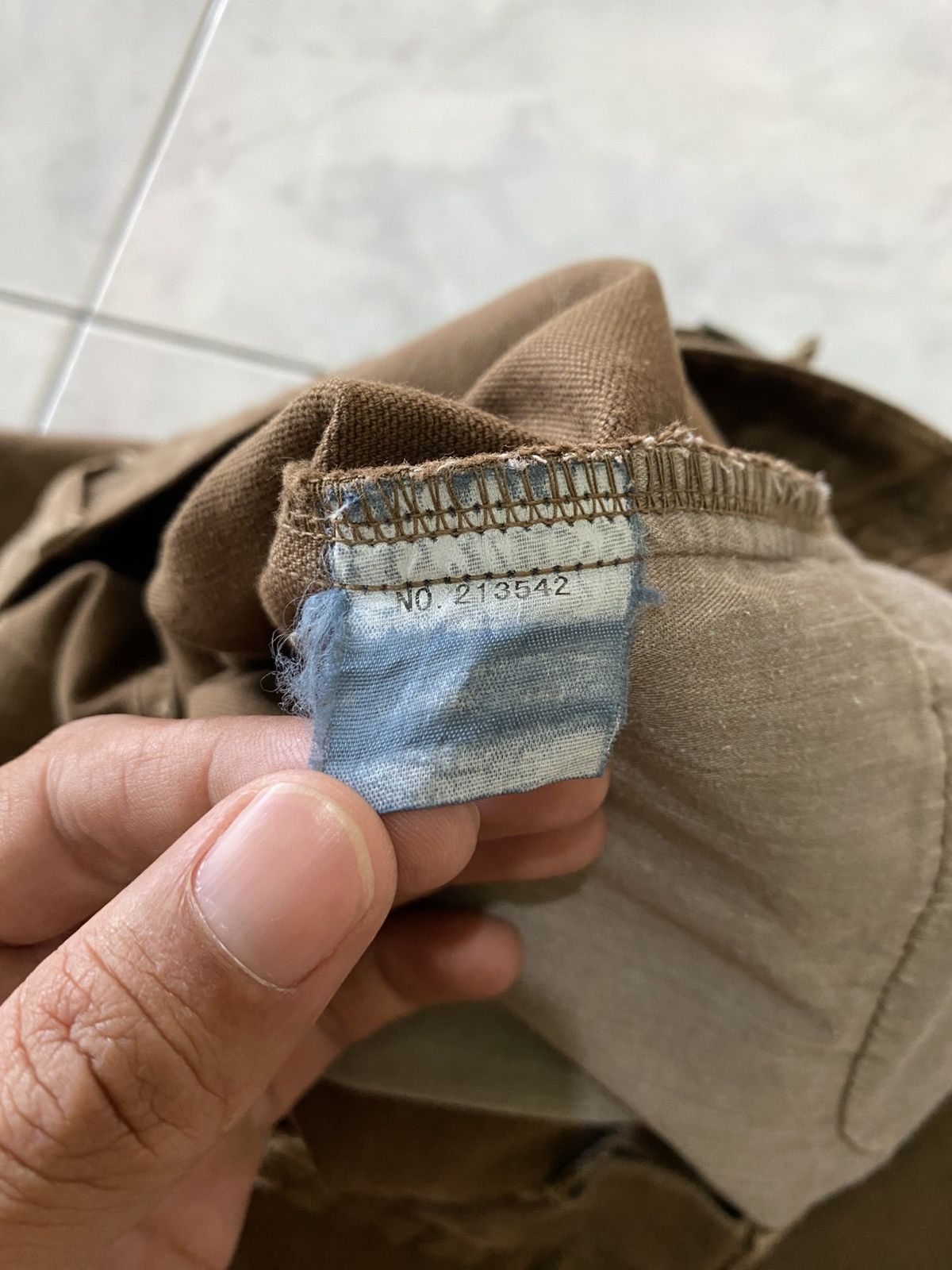 Le Grande Bleu (L.G.B.) L.G.B. Brown Canvas Pants Utility Cargo Pocket & Distress Size US 31 - 13 Thumbnail