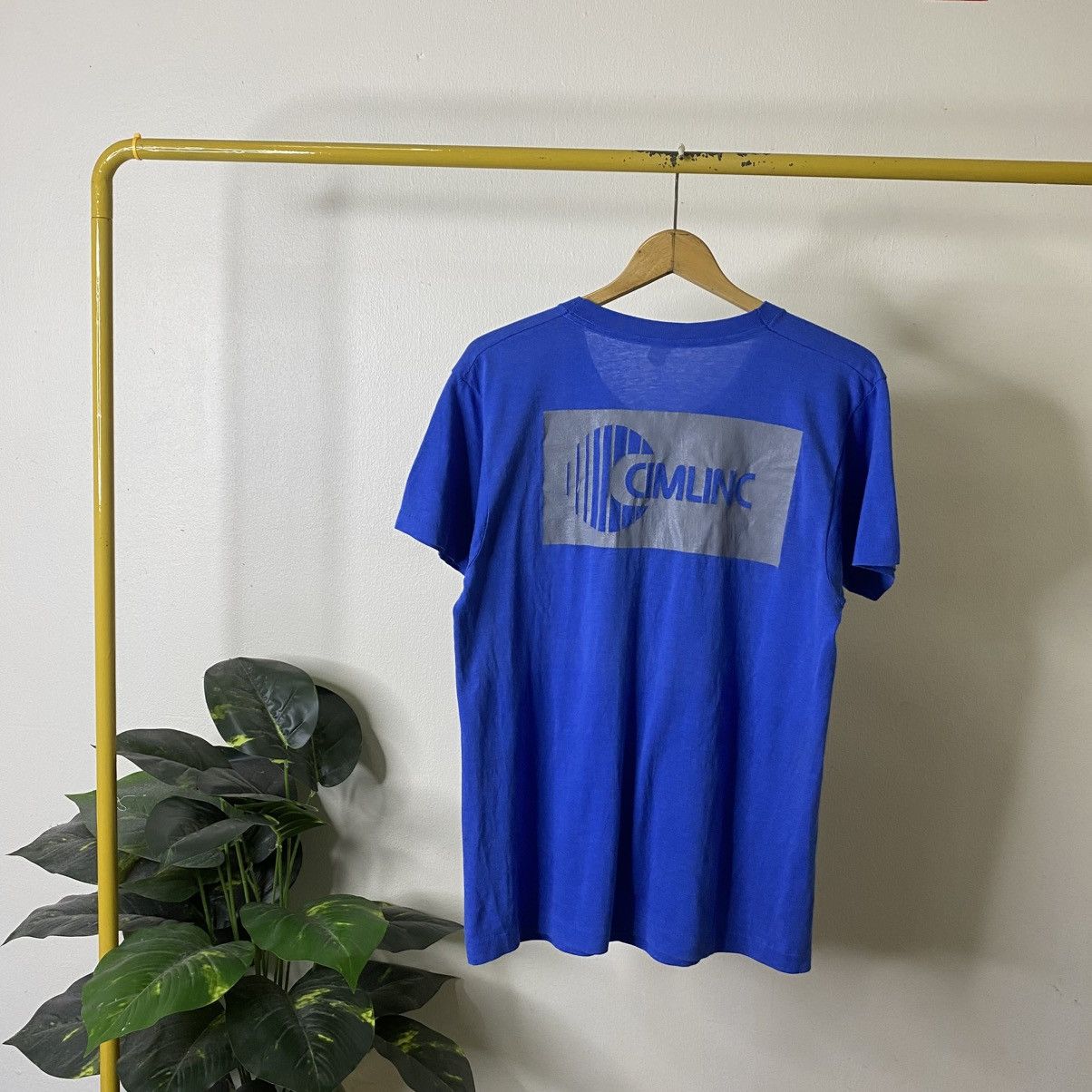 Vintage 1980s Cimlinc Software Technology Tee Very Rare Size US M / EU 48-50 / 2 - 4 Thumbnail