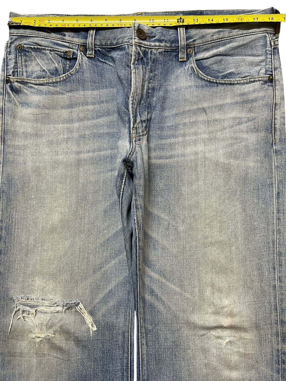 In The Attic Vintage Japanese Brand Mud Faded Wash Distress Baggy Jeans Size US 36 / EU 52 - 11 Thumbnail