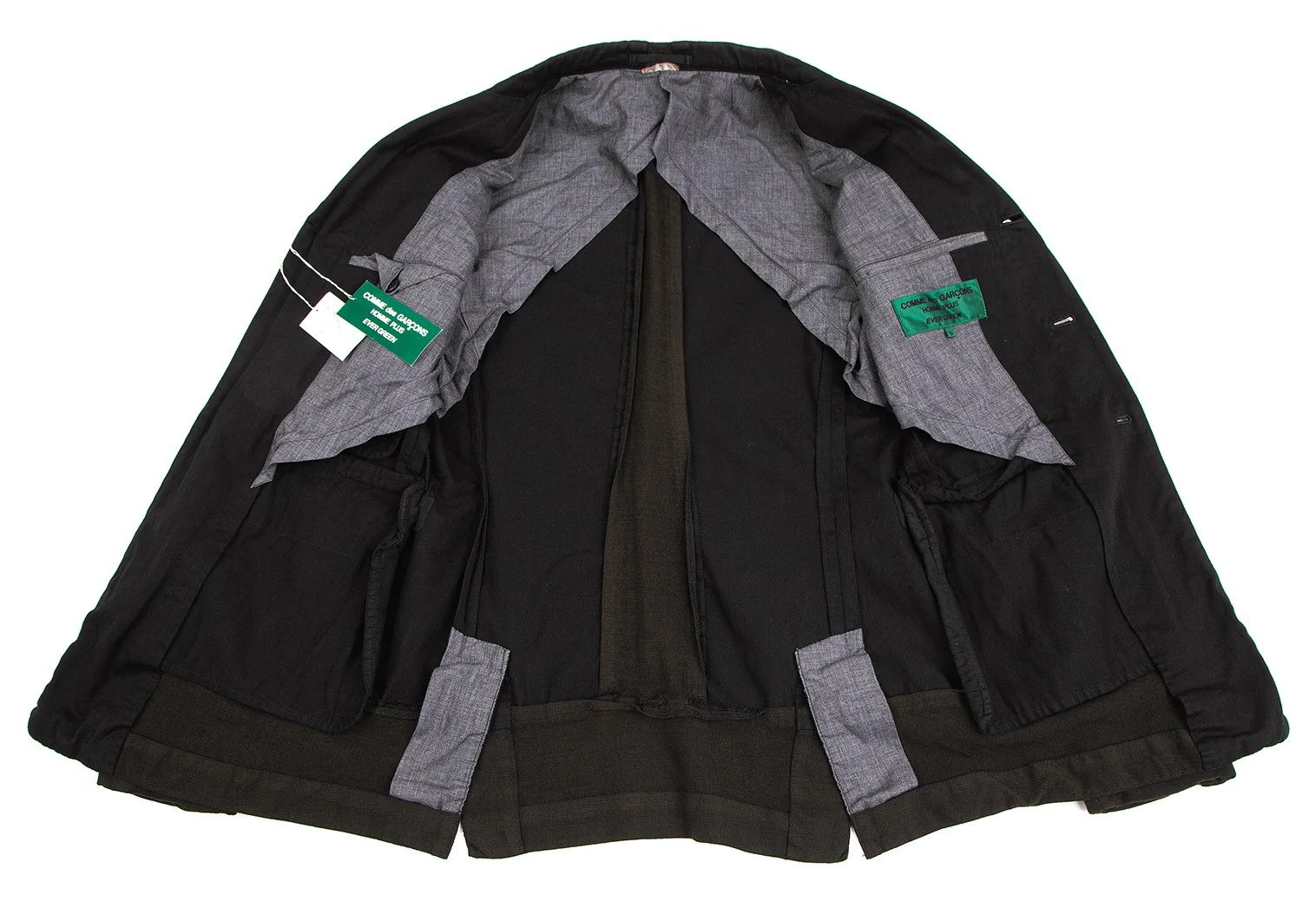Comme des Garcons Homme Plus Ever Green Product Dyed Docking Jacket in Black Brown S Size US S / EU 44-46 / 1 - 14 Thumbnail