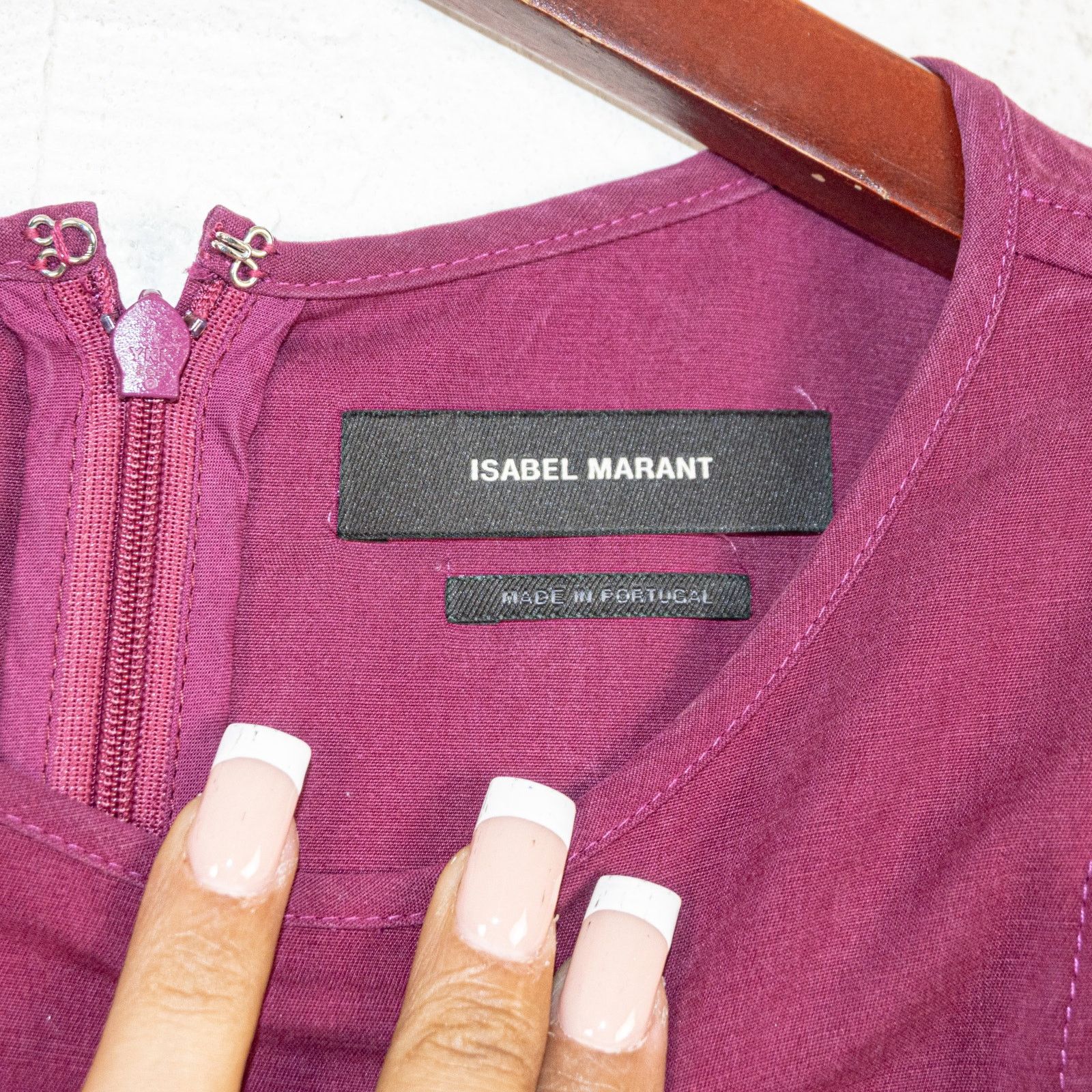 Isabel Marant ISABEL MARANT $805 Surya Balloon Sleeve Crepe Top size 42 Size M / US 6-8 / IT 42-44 - 3 Thumbnail