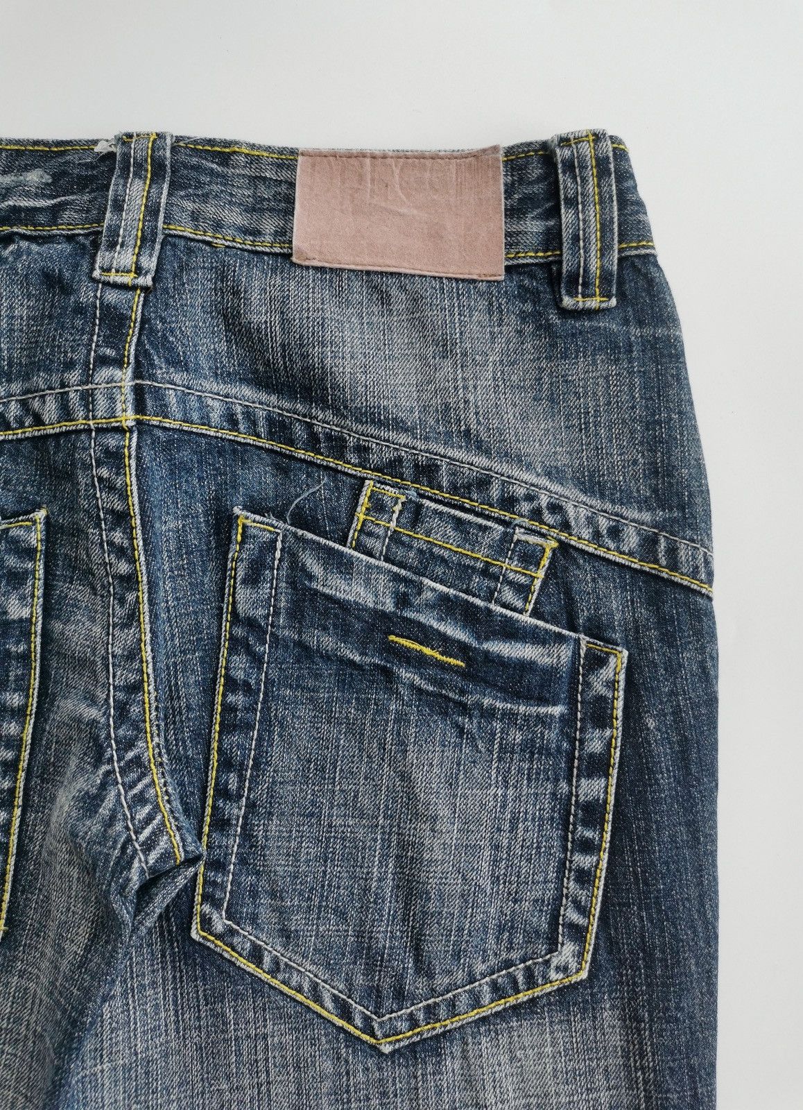 Japanese Brand Flared Bootcut Press Japan Distressed Jeans Size US 28 / EU 44 - 6 Thumbnail