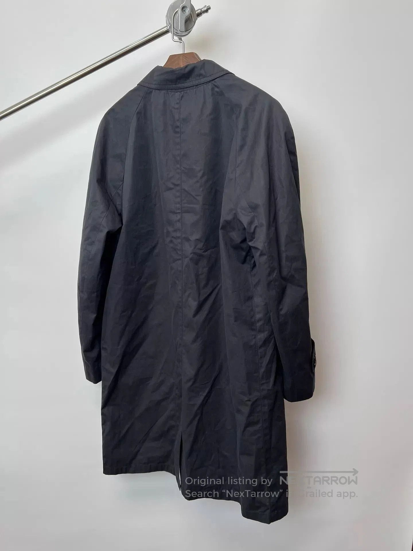 Dries Van Noten Black Long Coat with Plaid Lining - Size L. Size US L / EU 52-54 / 3 - 5 Thumbnail