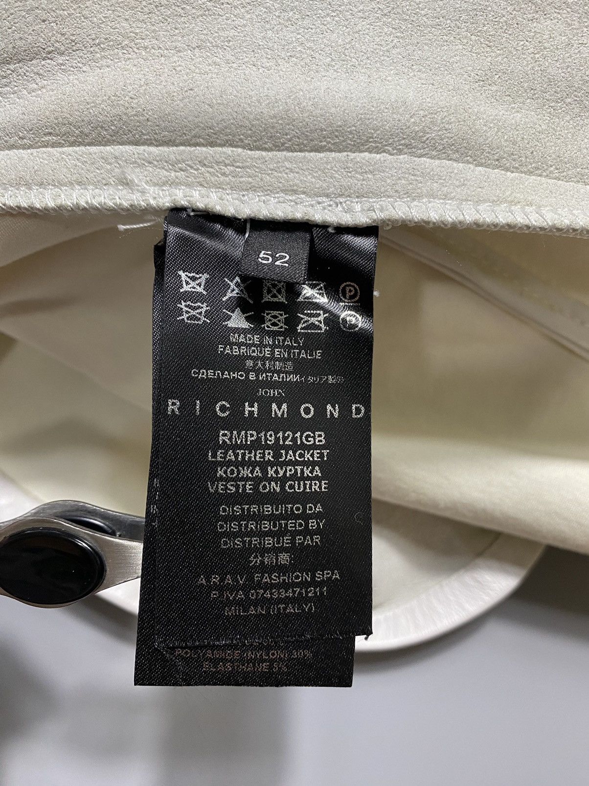 John Richmond 2019 Logo Patch Leather Jacket Size US L / EU 52-54 / 3 - 21 Thumbnail