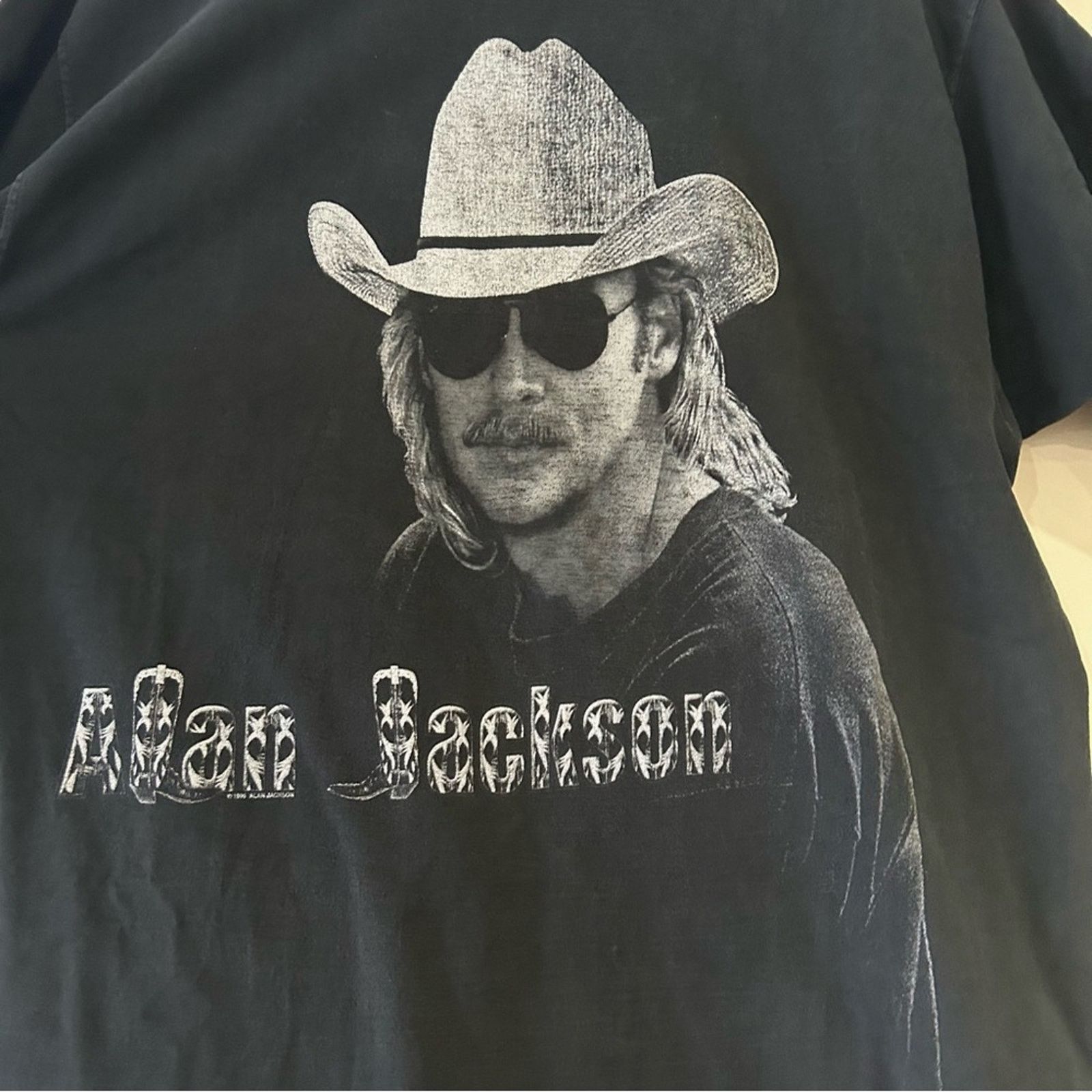Fruit Of The Loom Vintage 1996 Alan Jackson Shirt Size US L / EU 52-54 / 3 - 2 Thumbnail