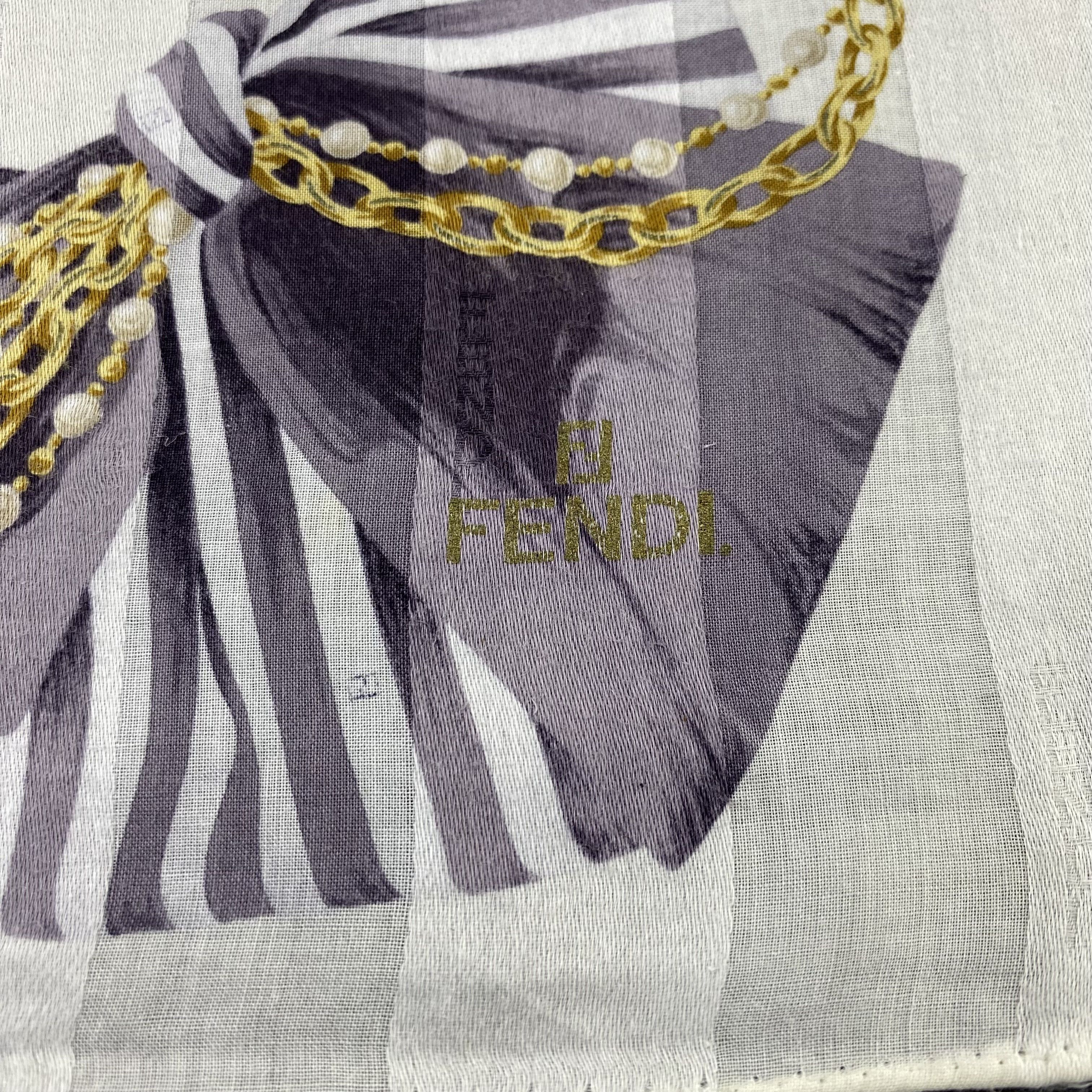 Fendi Fendi Handkerchief Neckerchief Bandana-B1781 Size ONE SIZE - 7 Thumbnail