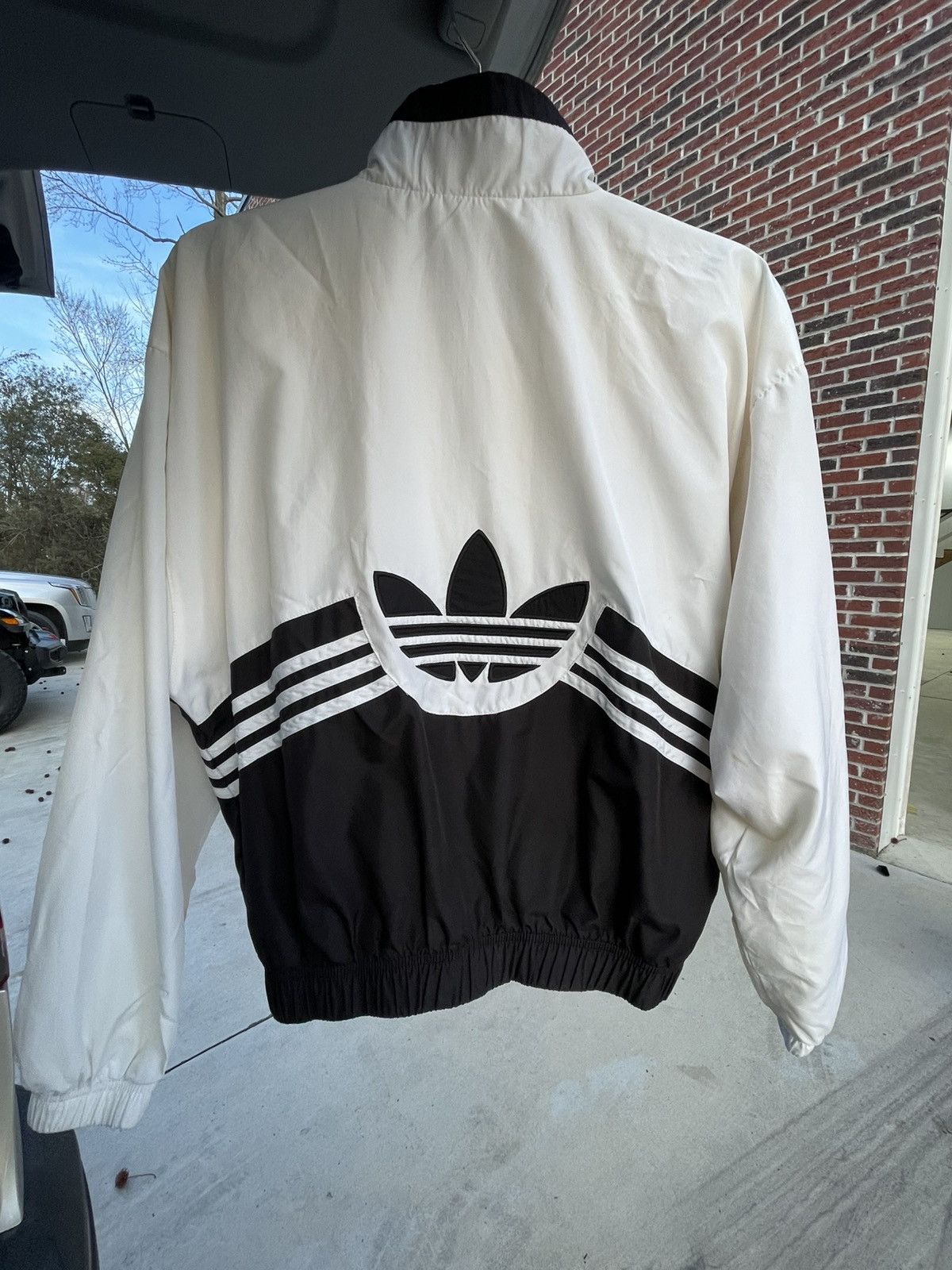 Adidas Vintage 90’s Adidas Windbreaker Jacket White Black Small Size US S / EU 44-46 / 1 - 7 Thumbnail