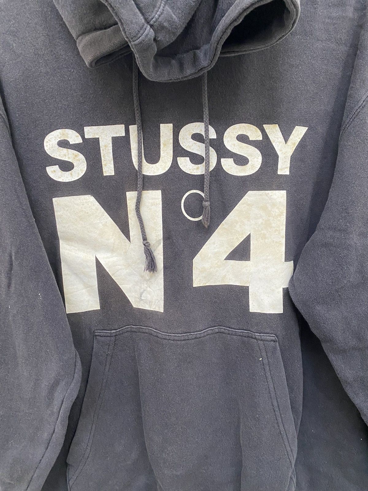 Stussy STUSSY NO. 4 HOODIES THRASHED SUN DEFECT RARE Size US M / EU 48-50 / 2 - 4 Thumbnail