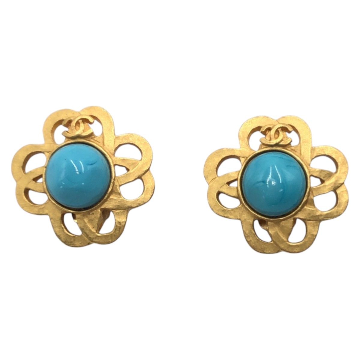 Chanel Chanel Chanel Coco Mark Gripoix Earrings Metal Earrings DUTY FREE for USA Size ONE SIZE - 1 Thumbnail