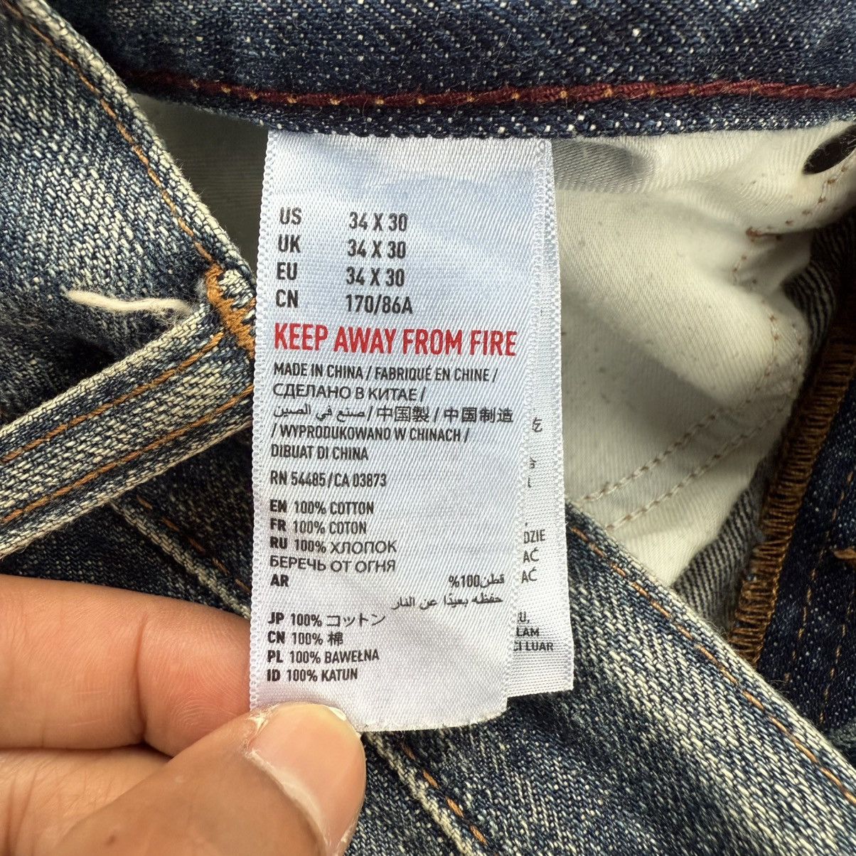 American Eagle Outfitters VINTAGE AEO SELVEGE JEANS DENIM PANTS Size US 36 / EU 52 - 14 Thumbnail