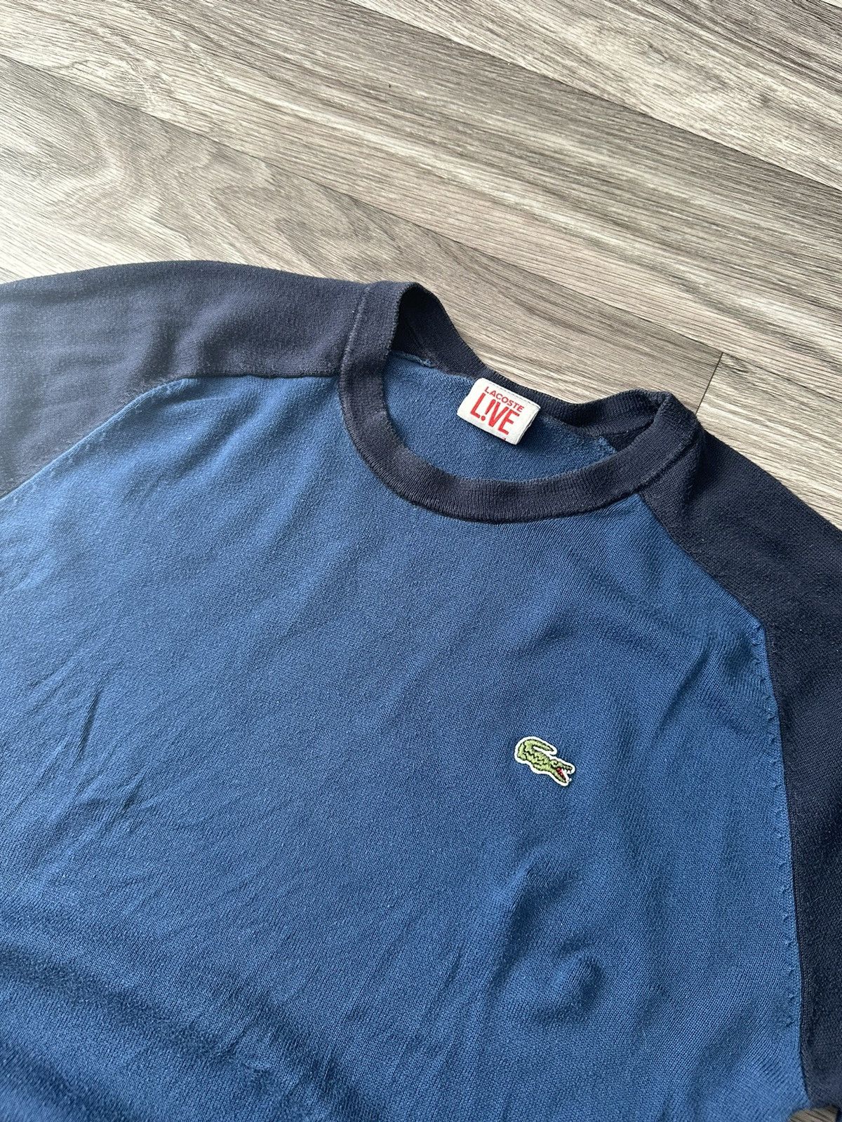 Lacoste Lacoste LIVE Thin Lightweight Blue Sweater size S hype Size US S / EU 44-46 / 1 - 4 Thumbnail