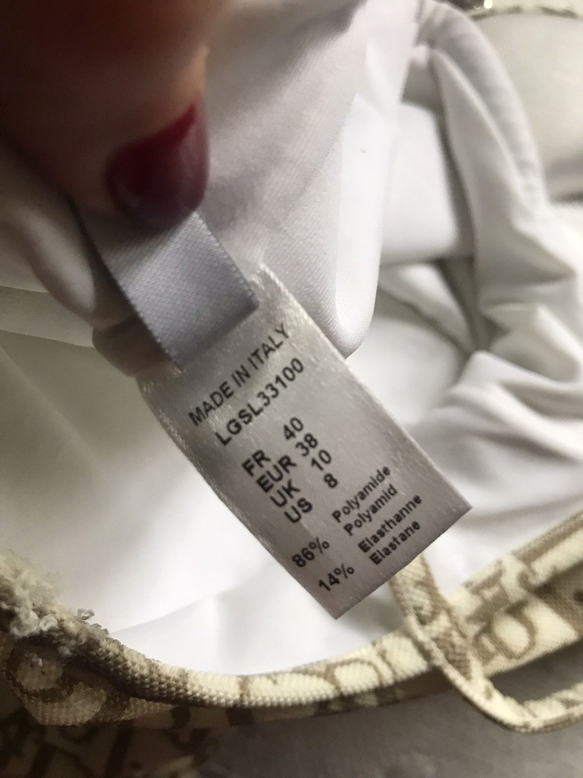 Dior CHRISTIAN DIOR MONOGRAM SWIMSUIT Size ONE SIZE - 9 Thumbnail