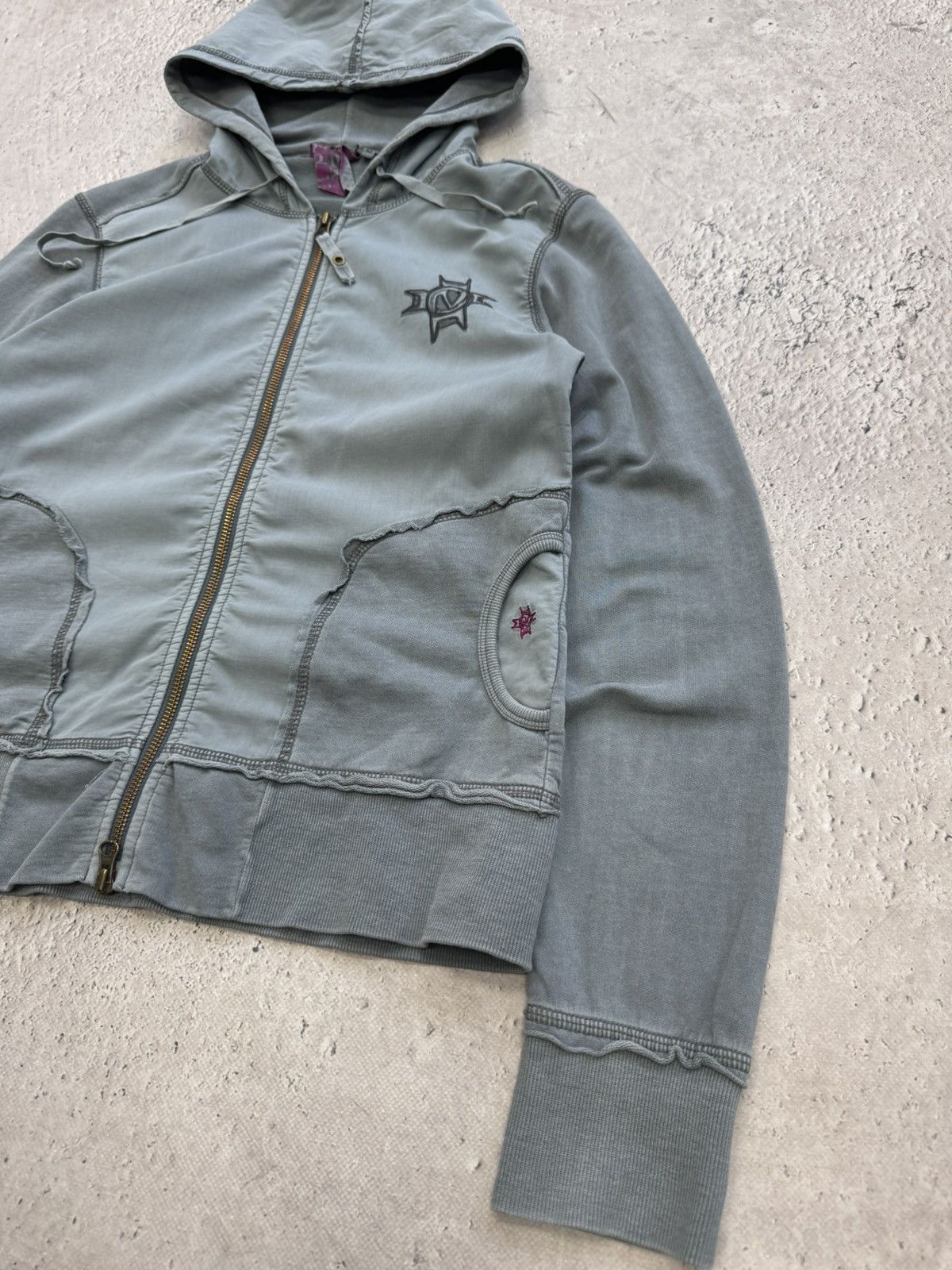 Hysteric Glamour × If Six Was Nine × Le Grande Bleu (L.G.B.) 2000s Japanese Punk Grunge DISTRESSES HOODIE Jacket opium Size US S / EU 44-46 / 1 - 4 Thumbnail