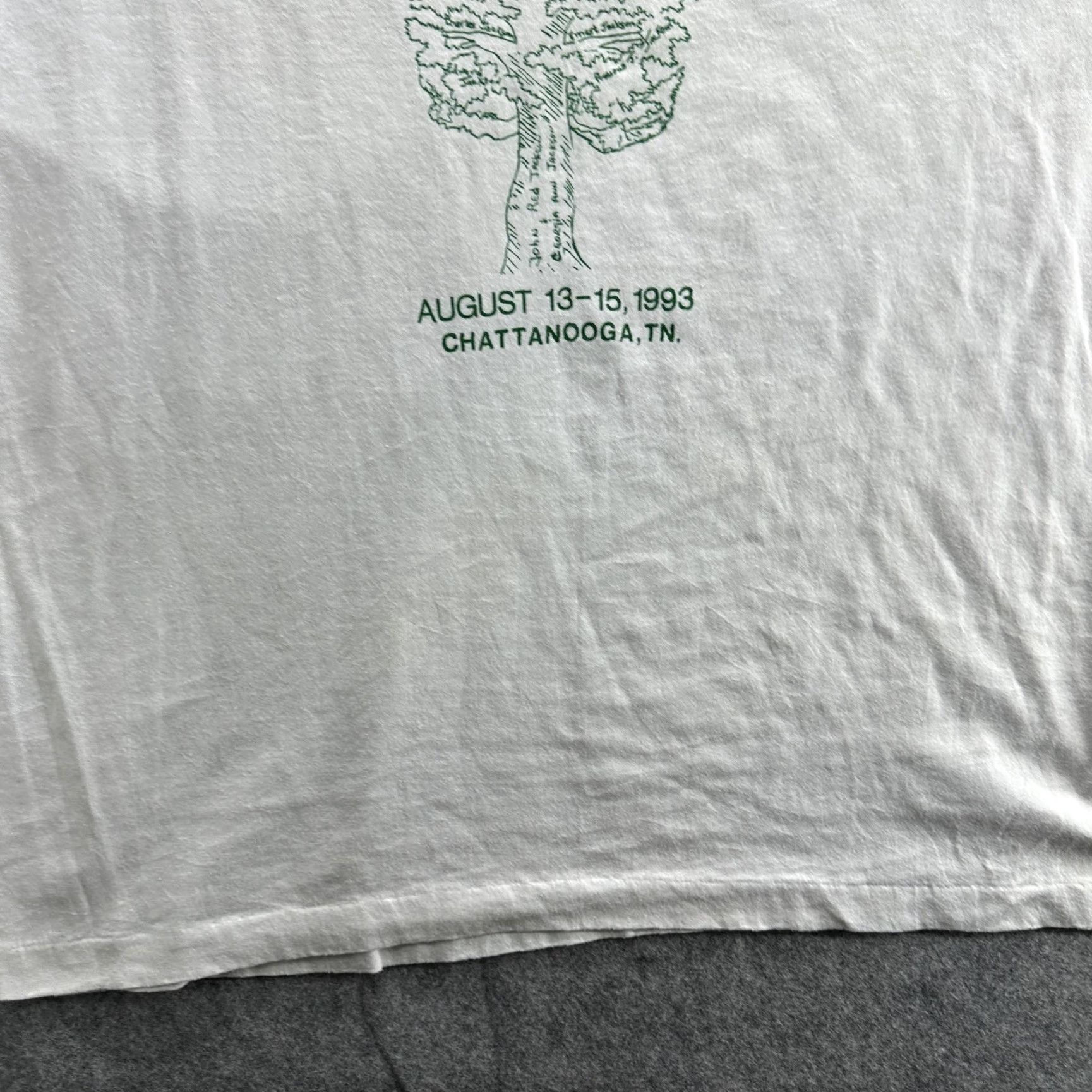 Fruit Of The Loom VINTAGE Jacksons Family Reunion Shirt Mens XL White 1993 90s USA Shirt Size US XL / EU 56 / 4 - 5 Thumbnail