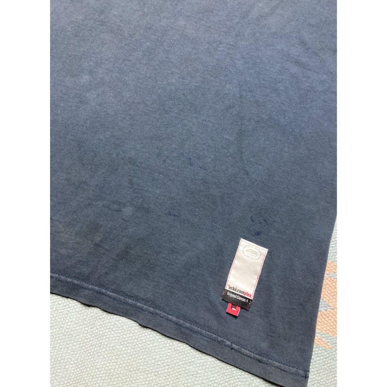 Ecko Unltd. VINTAGE Ecko Unltd T-Shirt Long Sleeve Complex ID Standards Rhino Graphic Faded Blue XL Men / Tshirt Size US XL / EU 56 / 4 - 4 Thumbnail