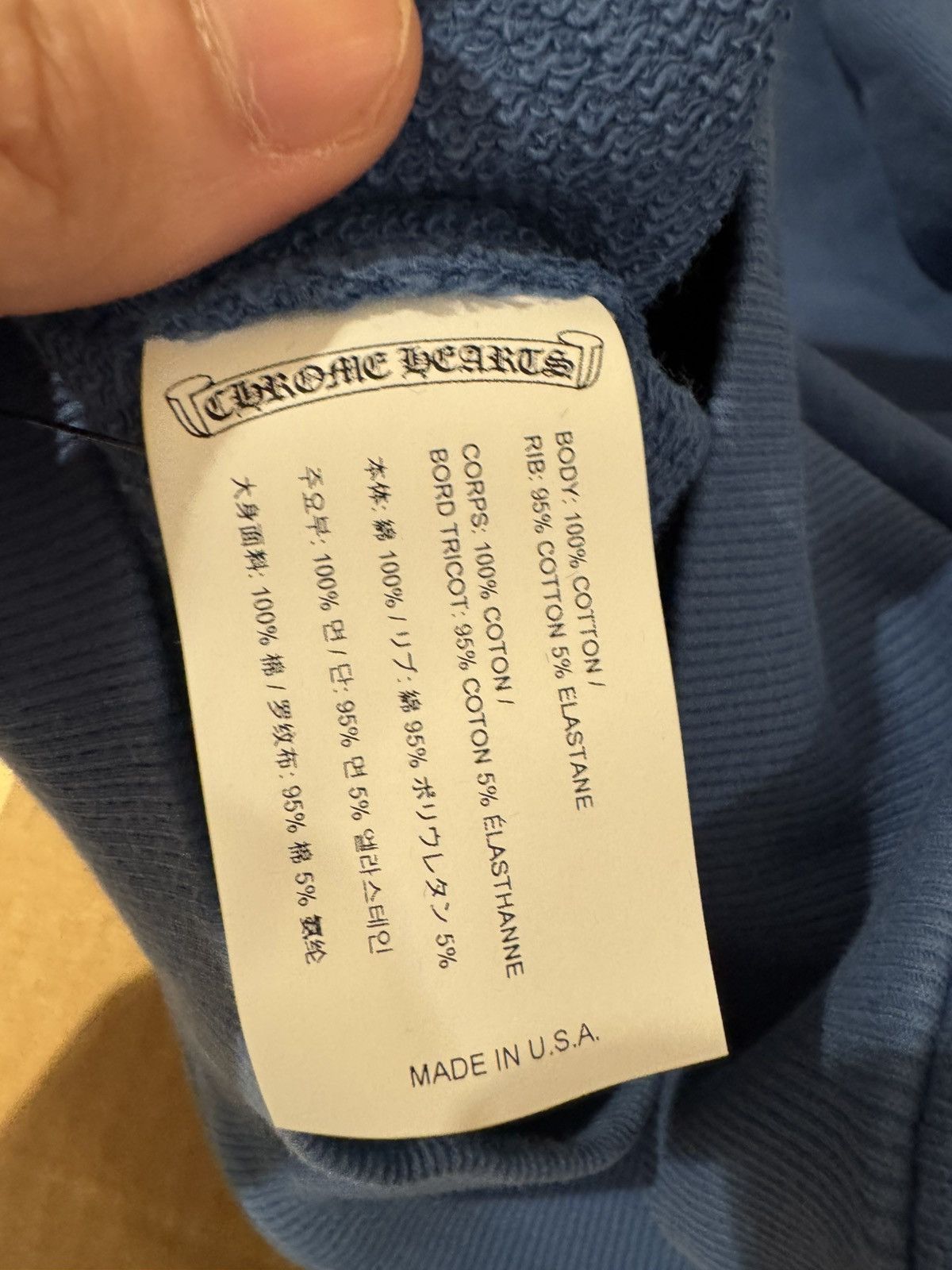 Chrome Hearts Triple velvet cross blind spot crewneck sweatshirt Size US S / EU 44-46 / 1 - 3 Thumbnail