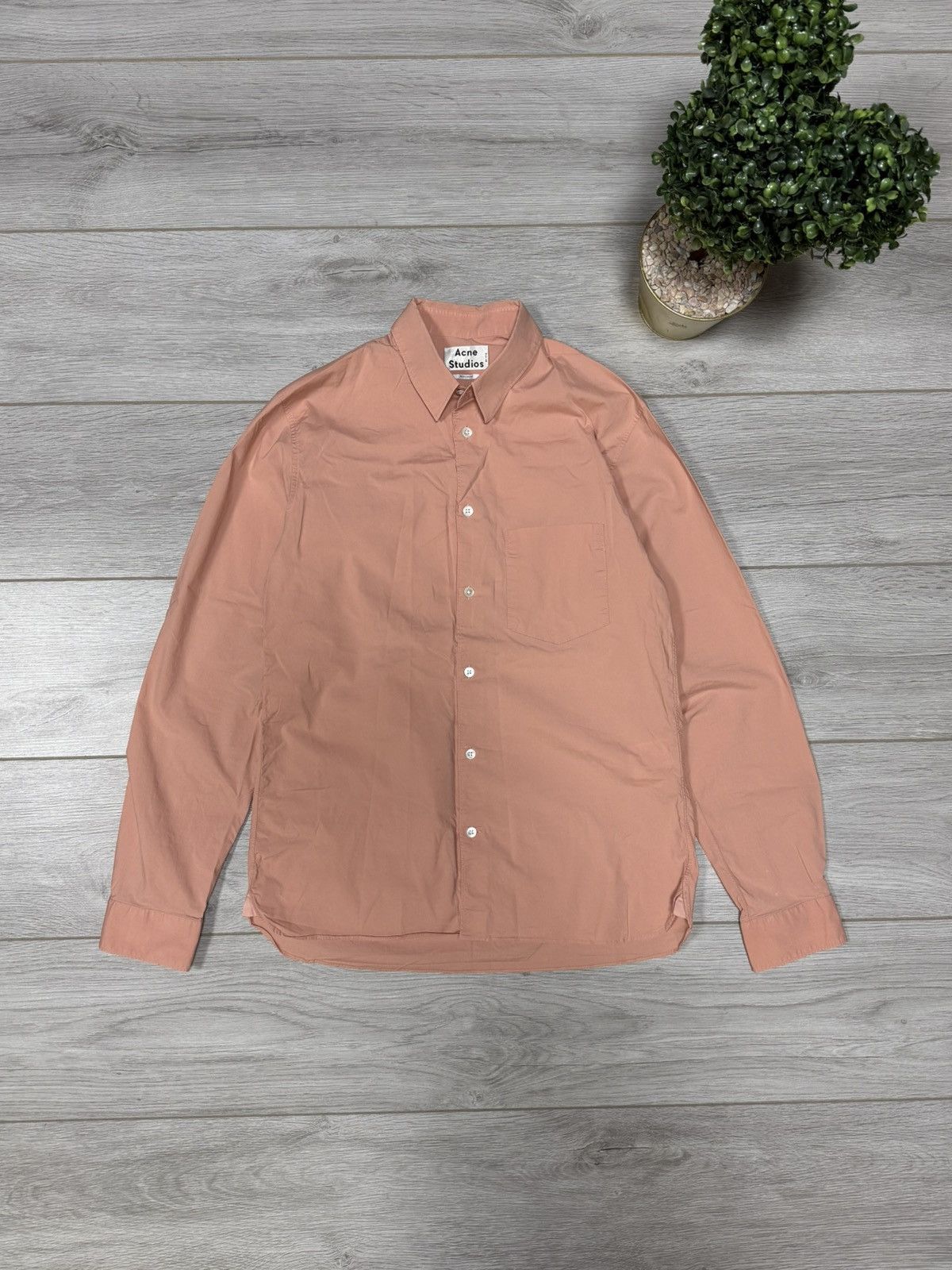 Acne Studios Acne Studios york stre shirt buttons peach colour Size US M / EU 48-50 / 2 - 1 Thumbnail