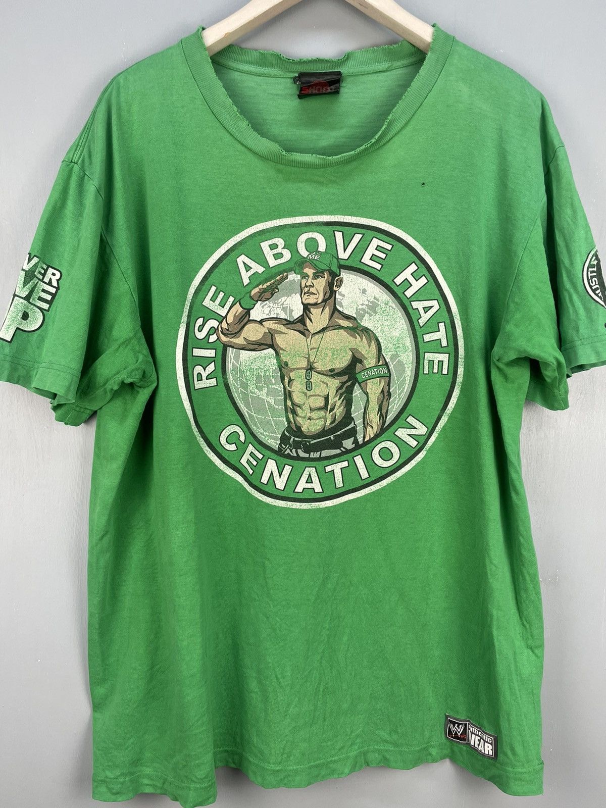 Vintage Vintage Y2K John Cena WWF distress t shirt Size US XL / EU 56 / 4 - 3 Thumbnail