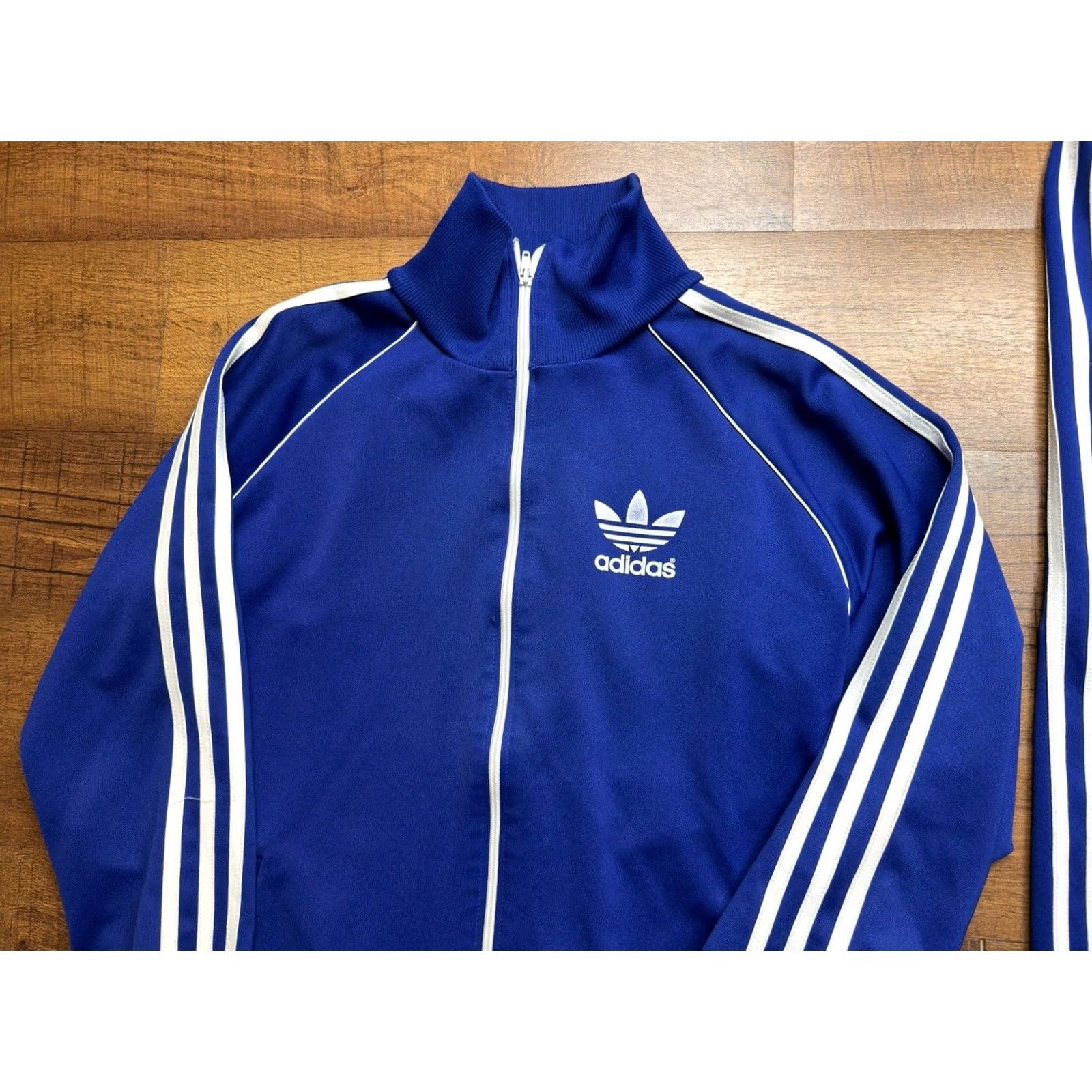 Adidas VINTAGE adidas Track Suit Blue 2 Piece Men’s M Jacket Pants Set Size 40R - 6 Thumbnail