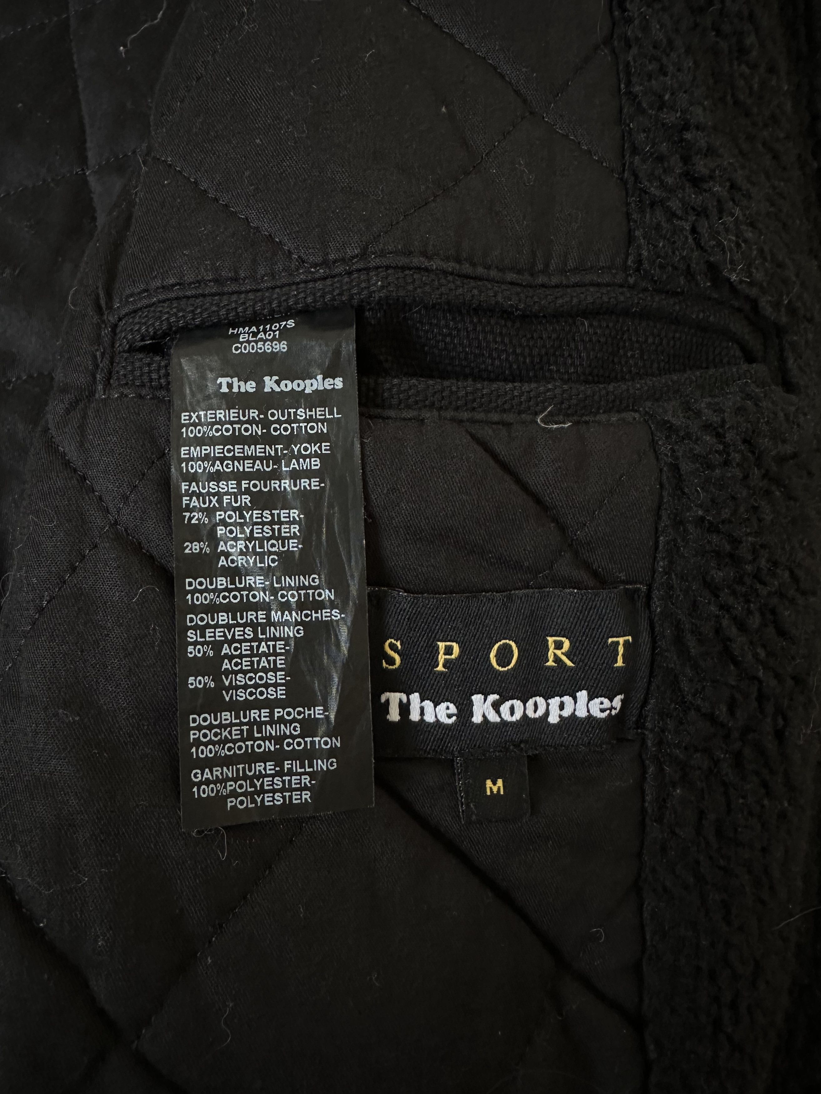 The Kooples The Kooples Sport Black Patch Coat Men's Medium Size US L / EU 52-54 / 3 - 5 Thumbnail