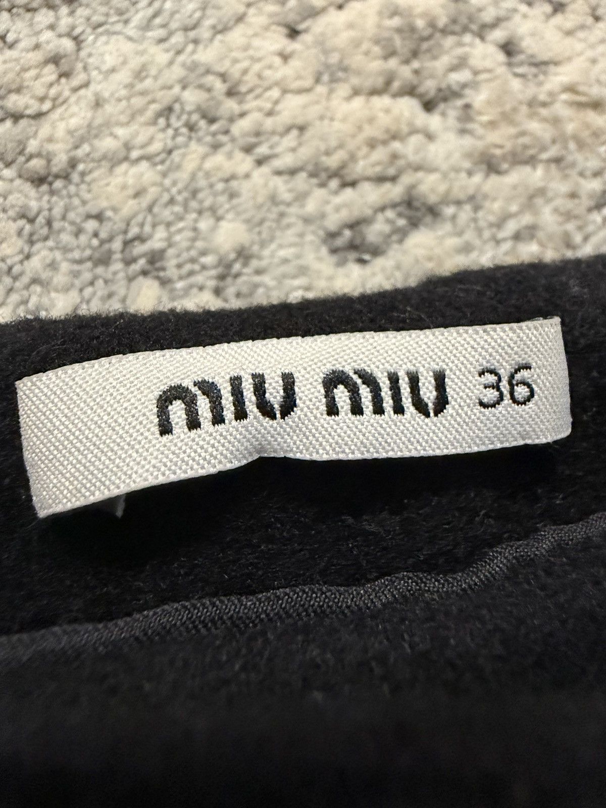 Miu Miu 90s Wool Mini Skirt Size 27" / US 4 / IT 40 - 3 Thumbnail