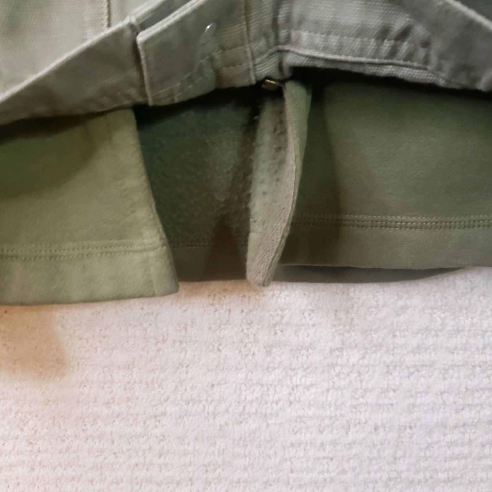 J. Jill J Jill Jacket Petite Short Army Green Canvas Inner Liner Hoodie Pockets Button Closure 2-in-1 Vintage? No, Not Vintage Size S / US 4 / IT 40 - 7 Thumbnail