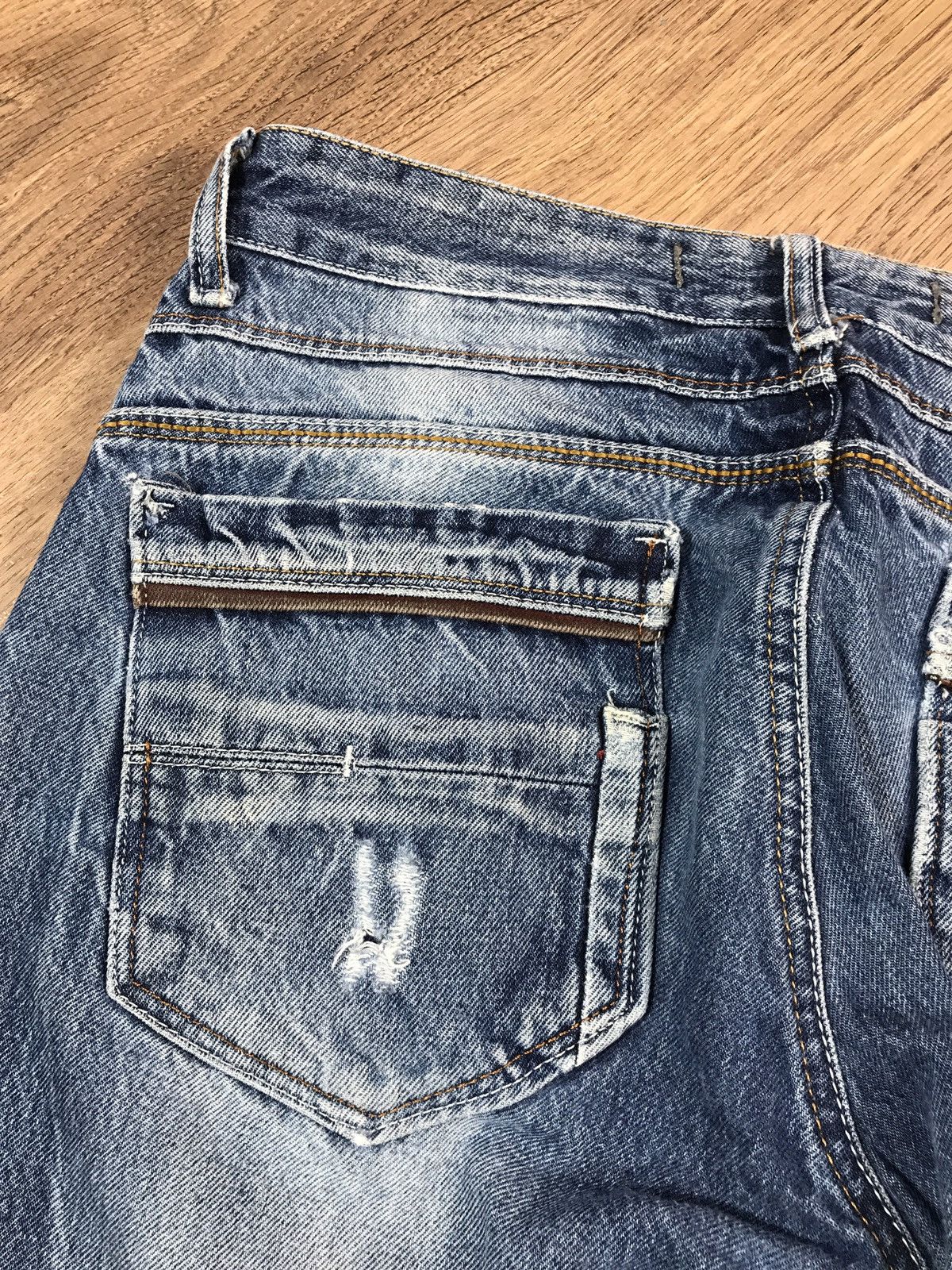 Japanese Brand × Vintage Vintage Distressed Denim Pants Size US 33 - 13 Thumbnail
