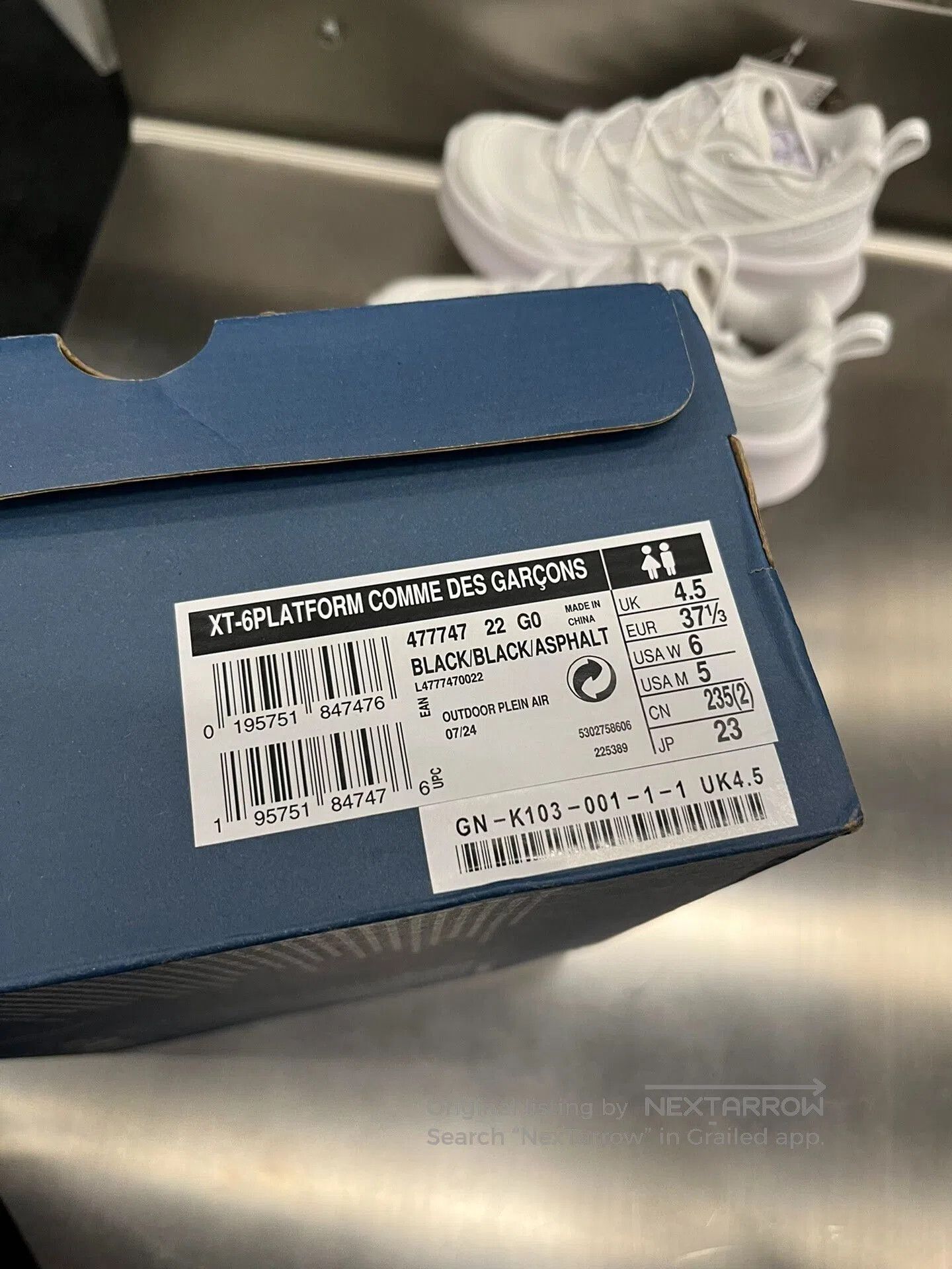 Salomon CDG Salomon White XT6 Elevated Sneakers. Size US 6.5 / IT 36.5 - 6 Thumbnail