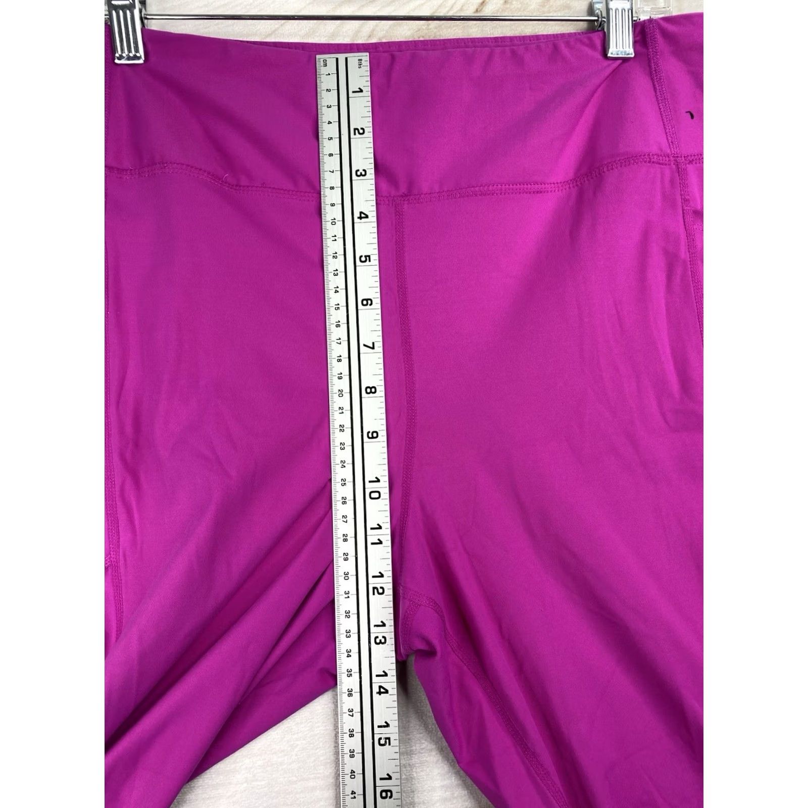 Avia Avia Leggings XL Pink High Rise Waist Phone Leg Pockets Stretch Yoga Athletic Womens Size 24" / US 00 / IT 34 - 3 Thumbnail