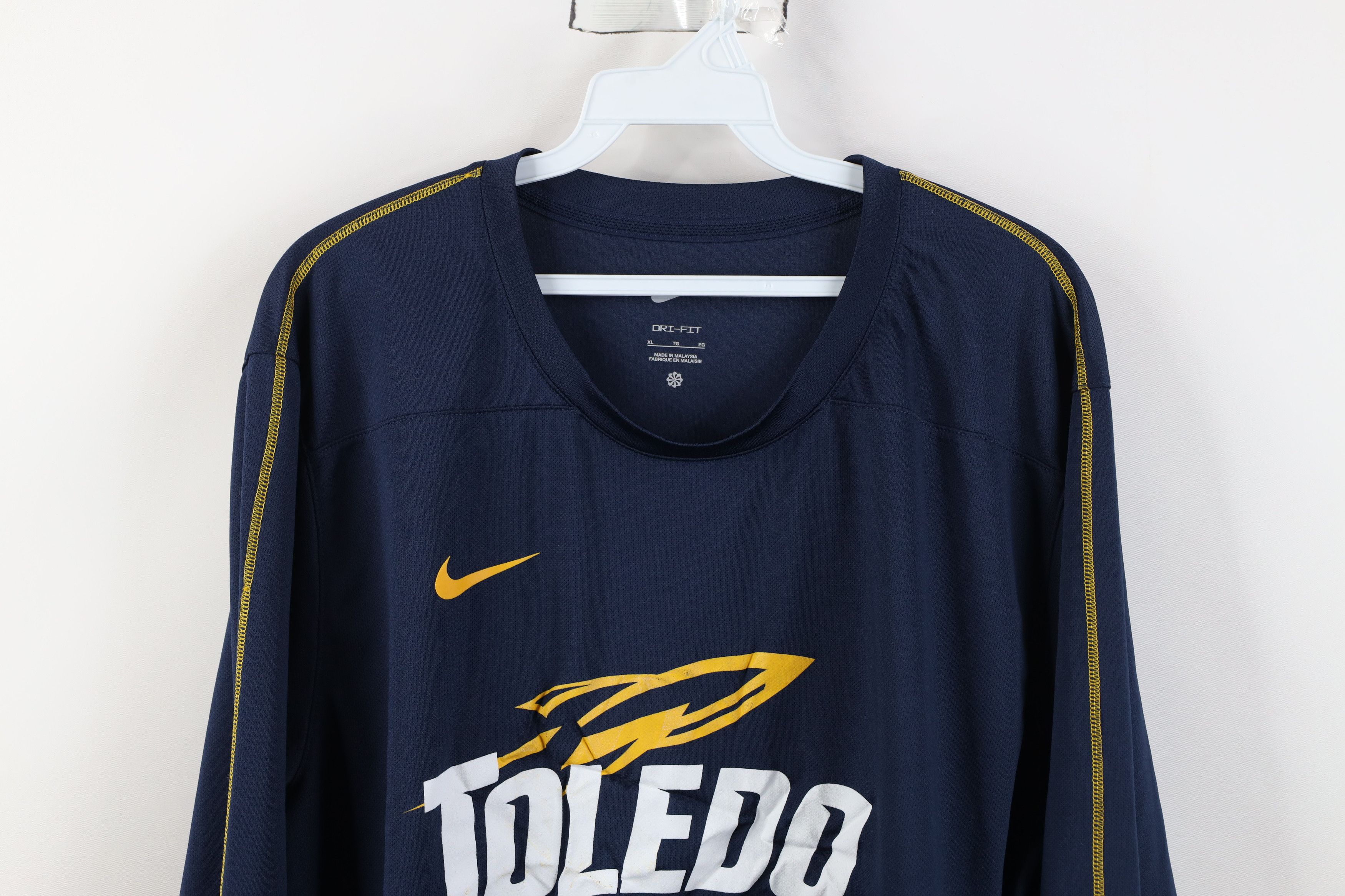 Nike Nike University of Toledo Football Long Sleeve T-Shirt Blue Size US XL / EU 56 / 4 - 2 Thumbnail
