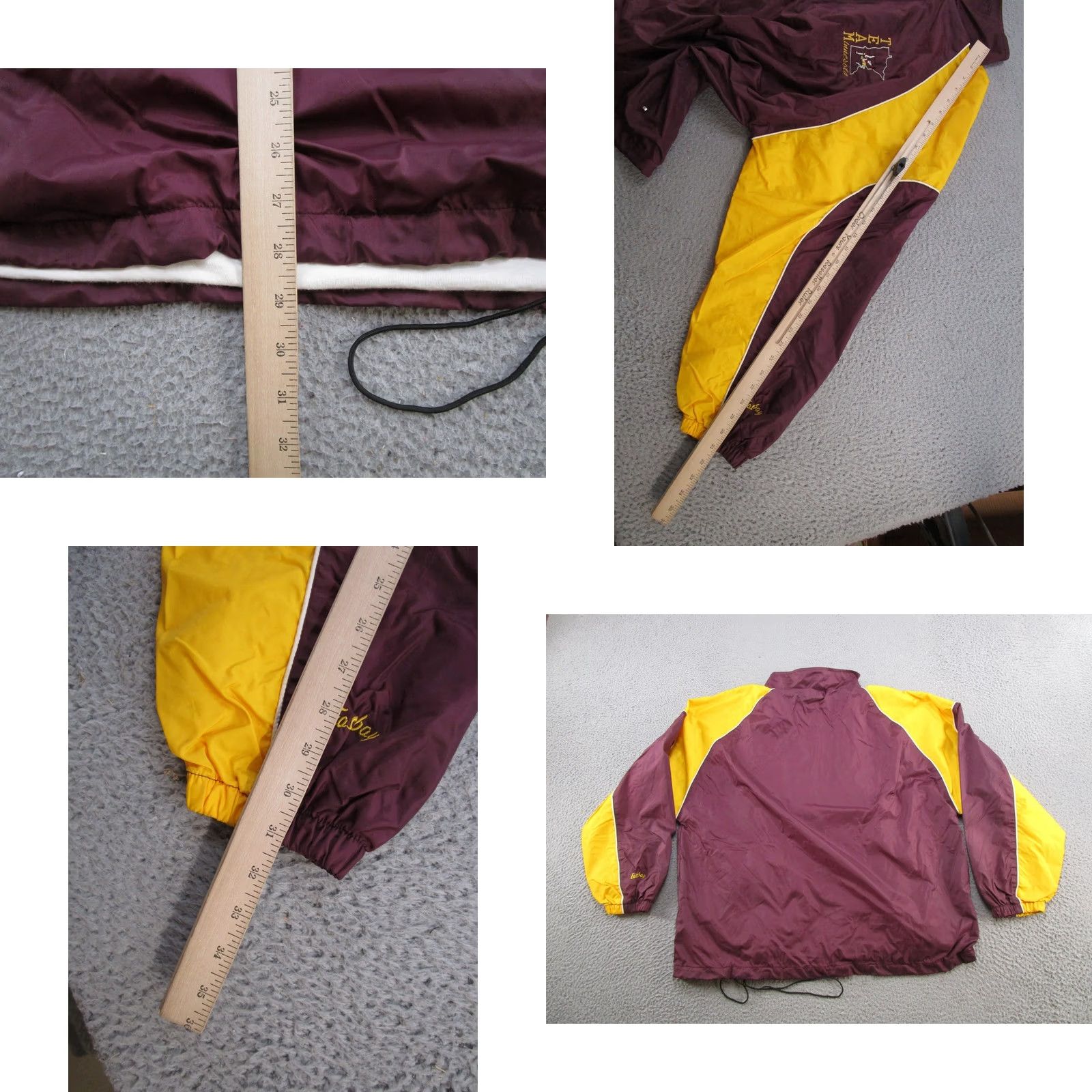 Vintage VINTAGE Eastbay Minnesota Gophers Full Zip Up Jacket Wool? Windbreaker? XL? Size US XL / EU 56 / 4 - 8 Thumbnail