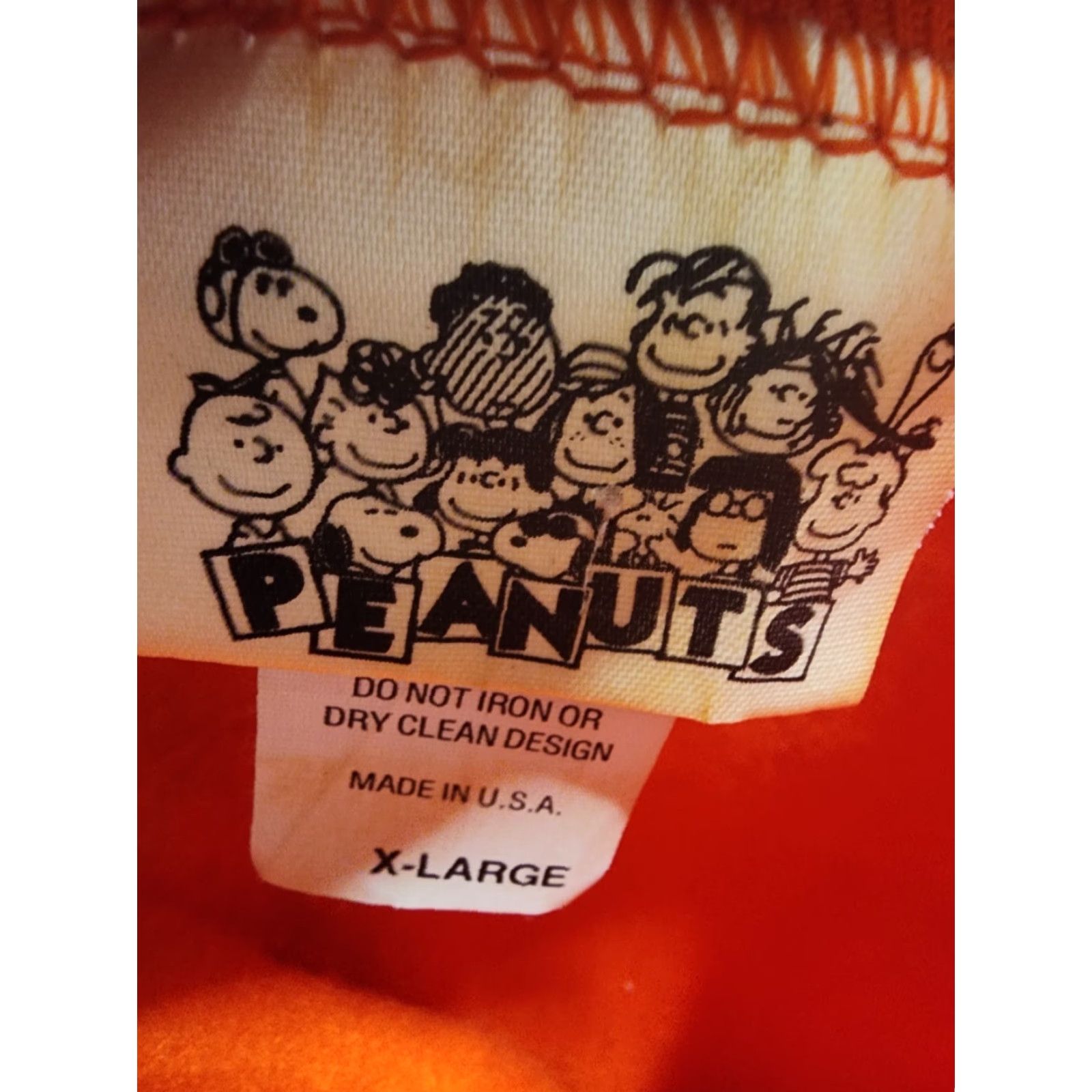 Peanuts VINTAGE 1980s Peanuts Snoopy Halloween Crewneck Sweatshirt Mens XL Orange Graphic Print Sweatshirt 80s USA Size US XL / EU 56 / 4 - 6 Thumbnail