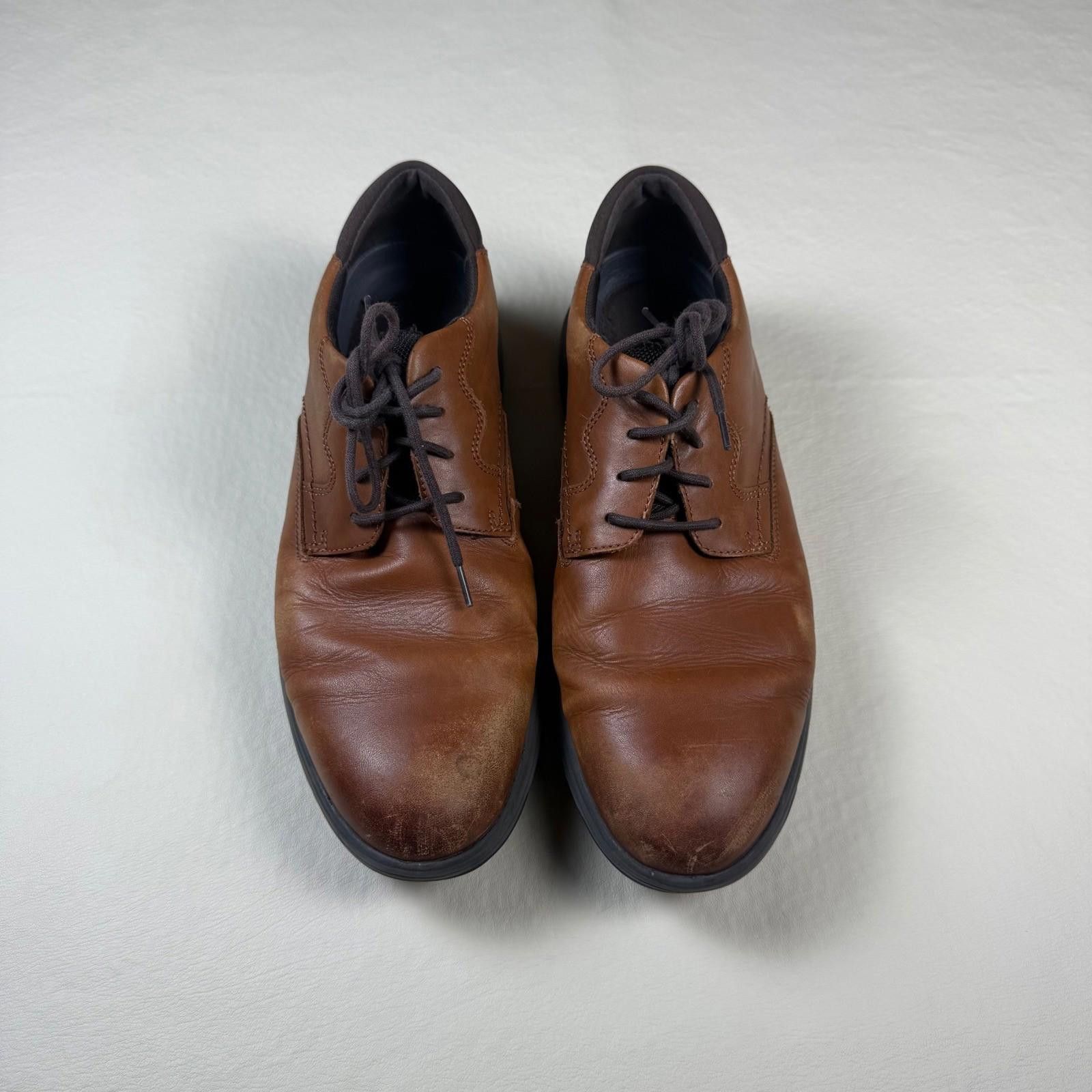 Rockport Rockport Mens Tan Leather Dress Oxford Shoes Size 11 M Size US 11 / EU 44 - 1 Thumbnail