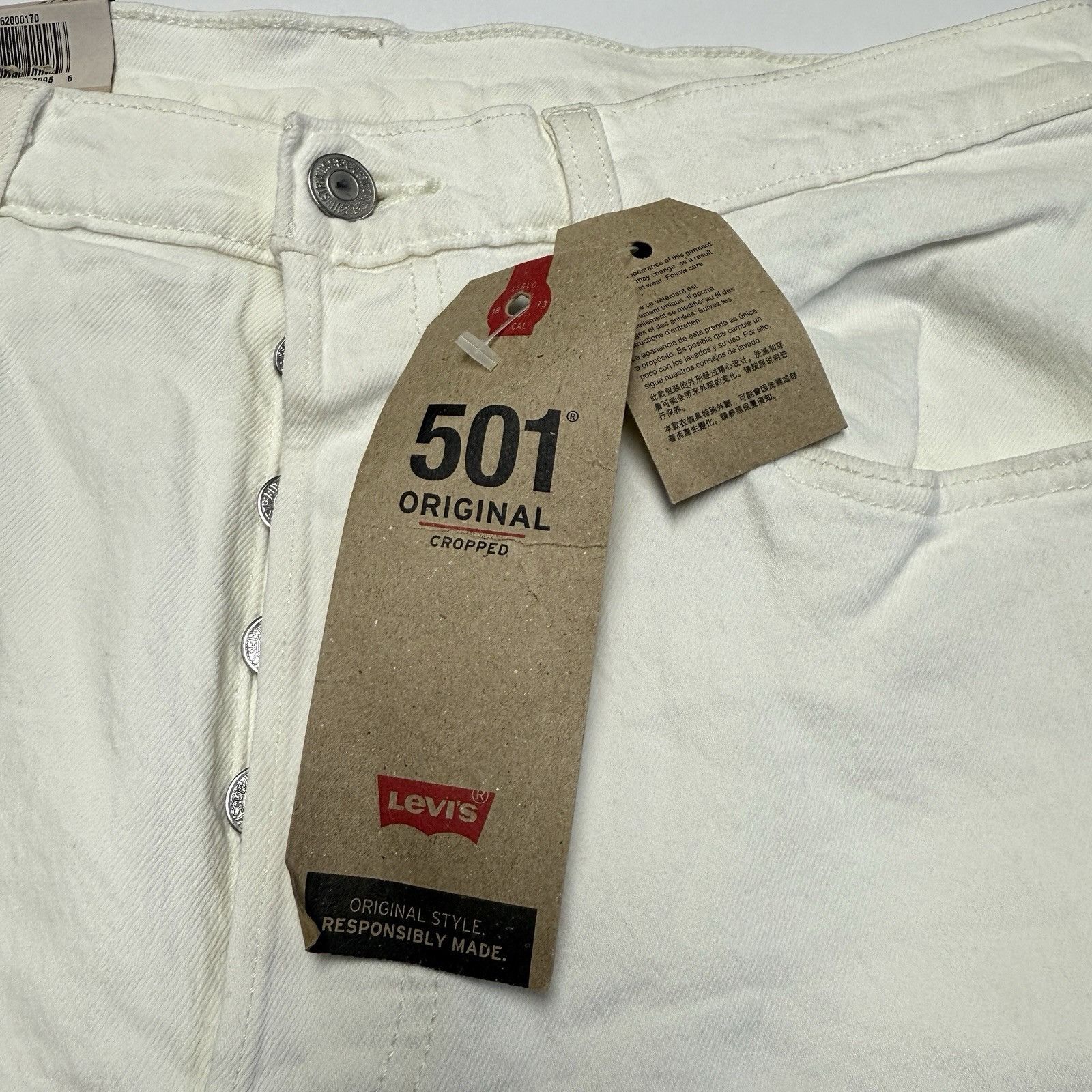 Levi's Levis 501 Jeans Womens 31x26 Straight High Waist Cropped New Size 31" - 5 Thumbnail
