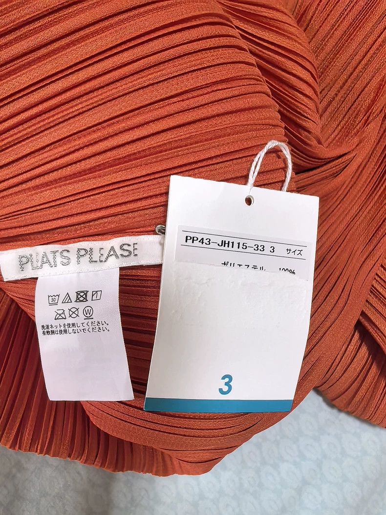 Issey Miyake Issey Miyake Deep orange pleated skirt Size L / US 10 / IT 46 - 2 Thumbnail