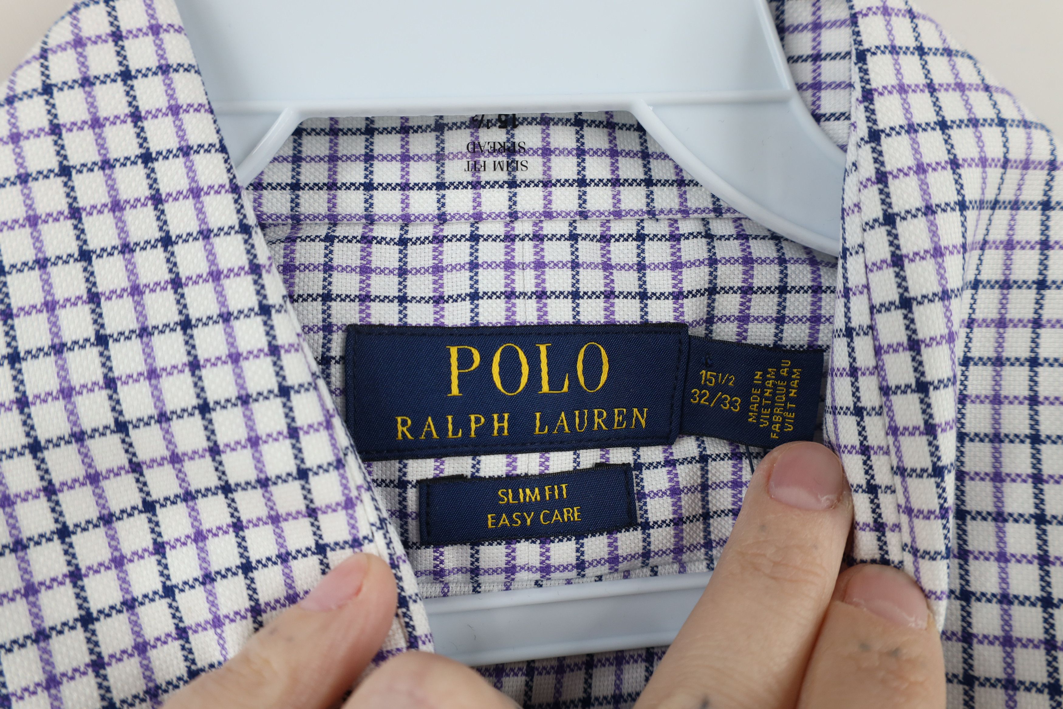 Ralph Lauren × Vintage New Ralph Lauren Fit Easy Care Collared Button Shirt Plaid Size US M / EU 48-50 / 2 - 8 Thumbnail