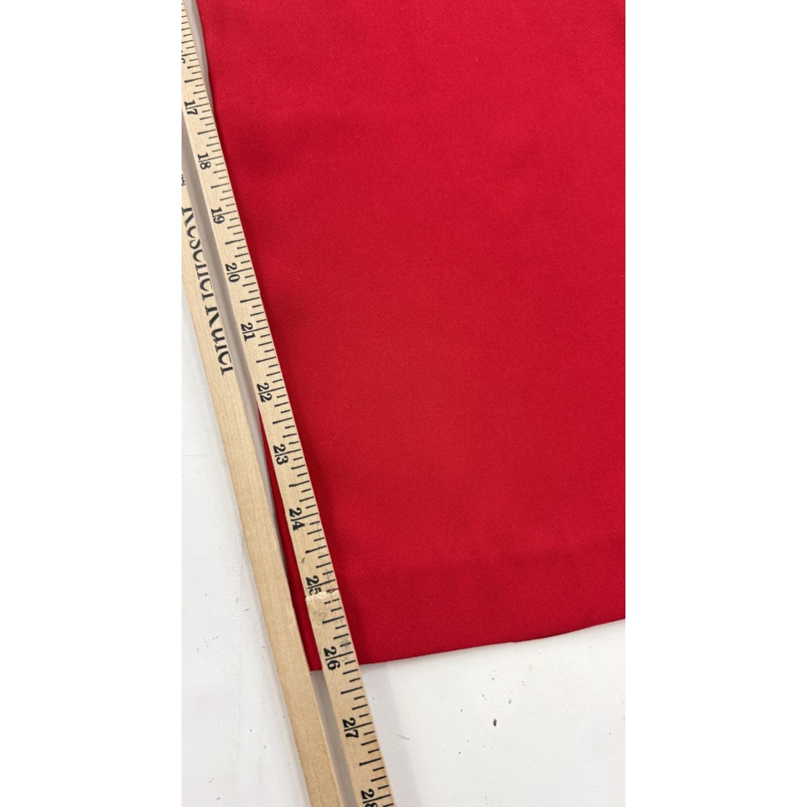 Vintage Lane Bryant Pants Womens 16 Red Pull On Elastic Waist Tapered Dressy Cropped Size 38" / US 16 / IT 52 - 4 Thumbnail