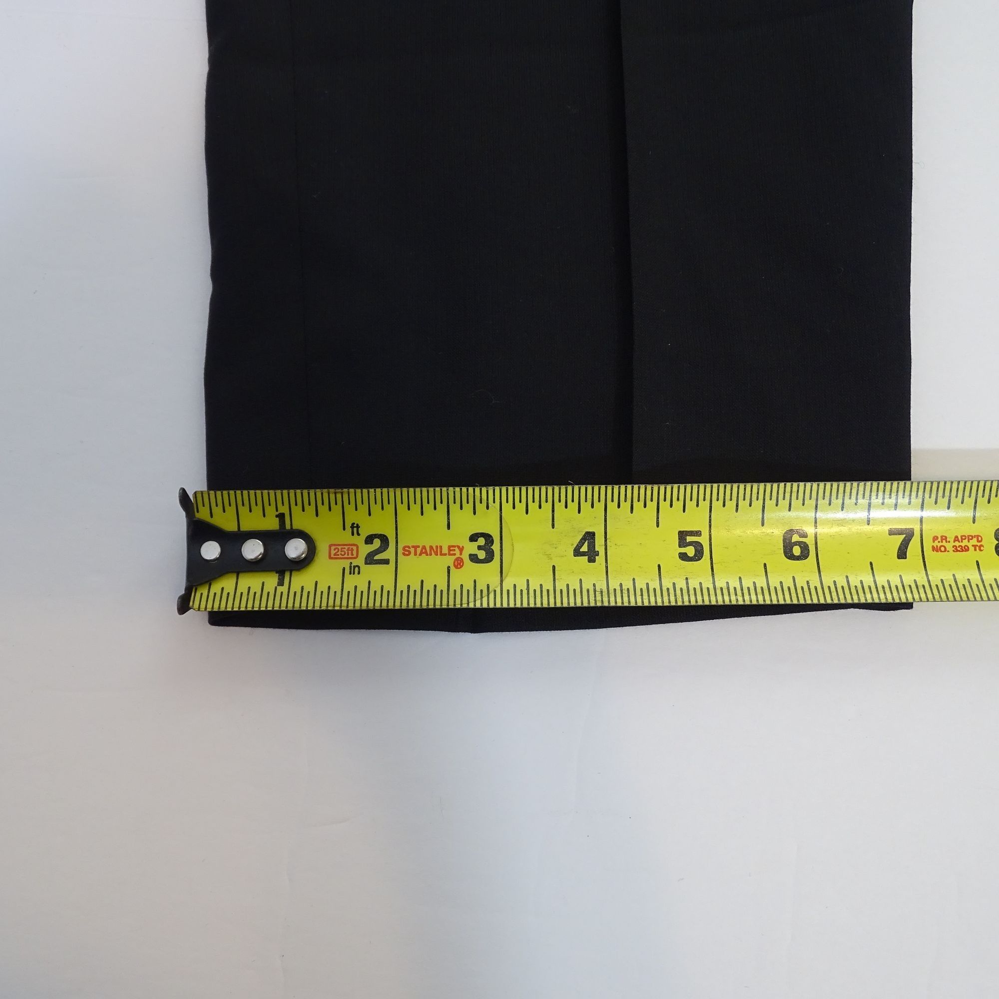 Corneliani Corneliani Mens Dress Pants Black Flat Front Wool Size 40x29 Size US 40 / EU 56 - 16 Thumbnail