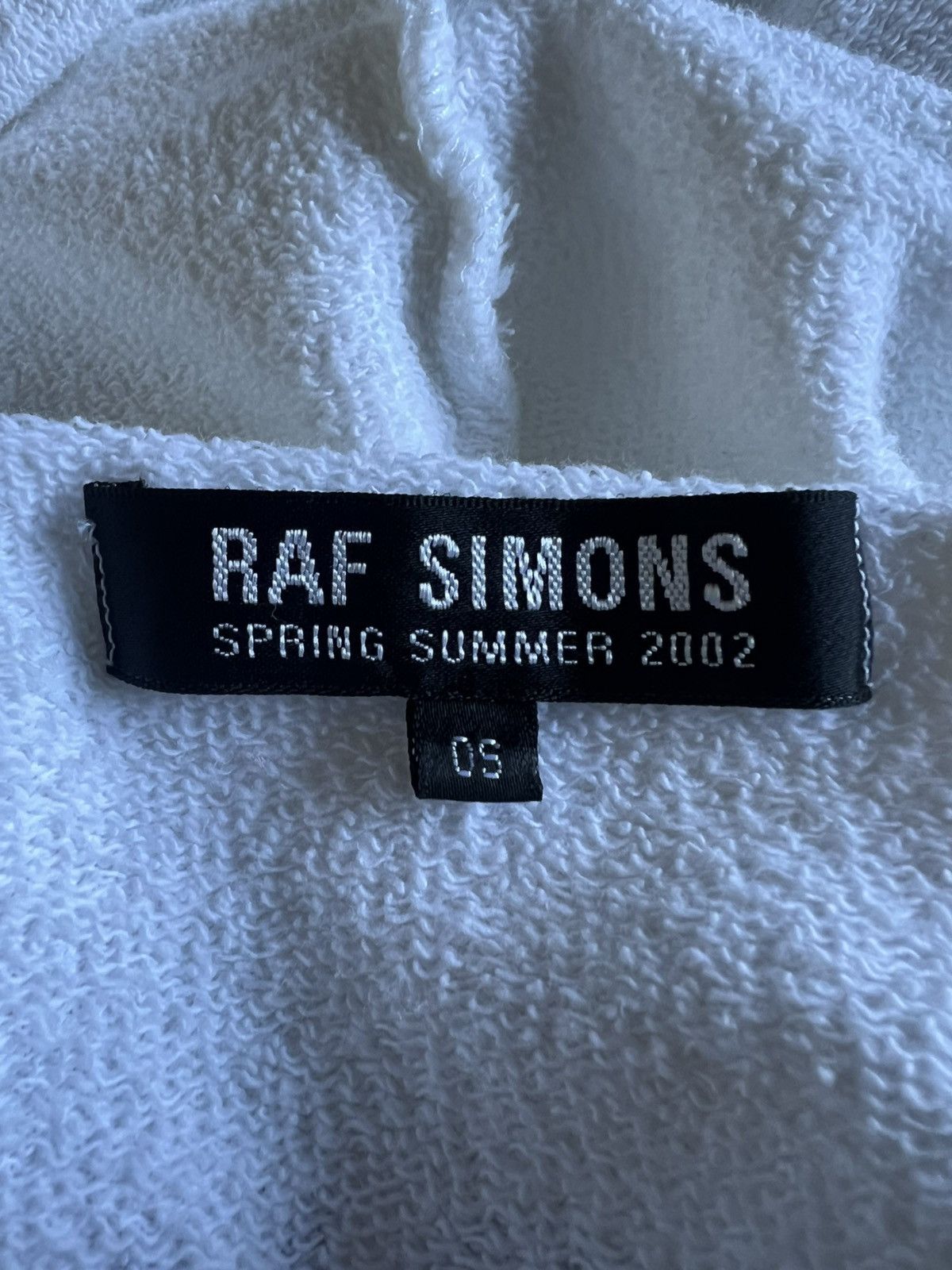 Raf Simons Raf Simons SS02 White “VNPPI” OS Hooded Sweatshirt Size US XL / EU 56 / 4 - 6 Thumbnail