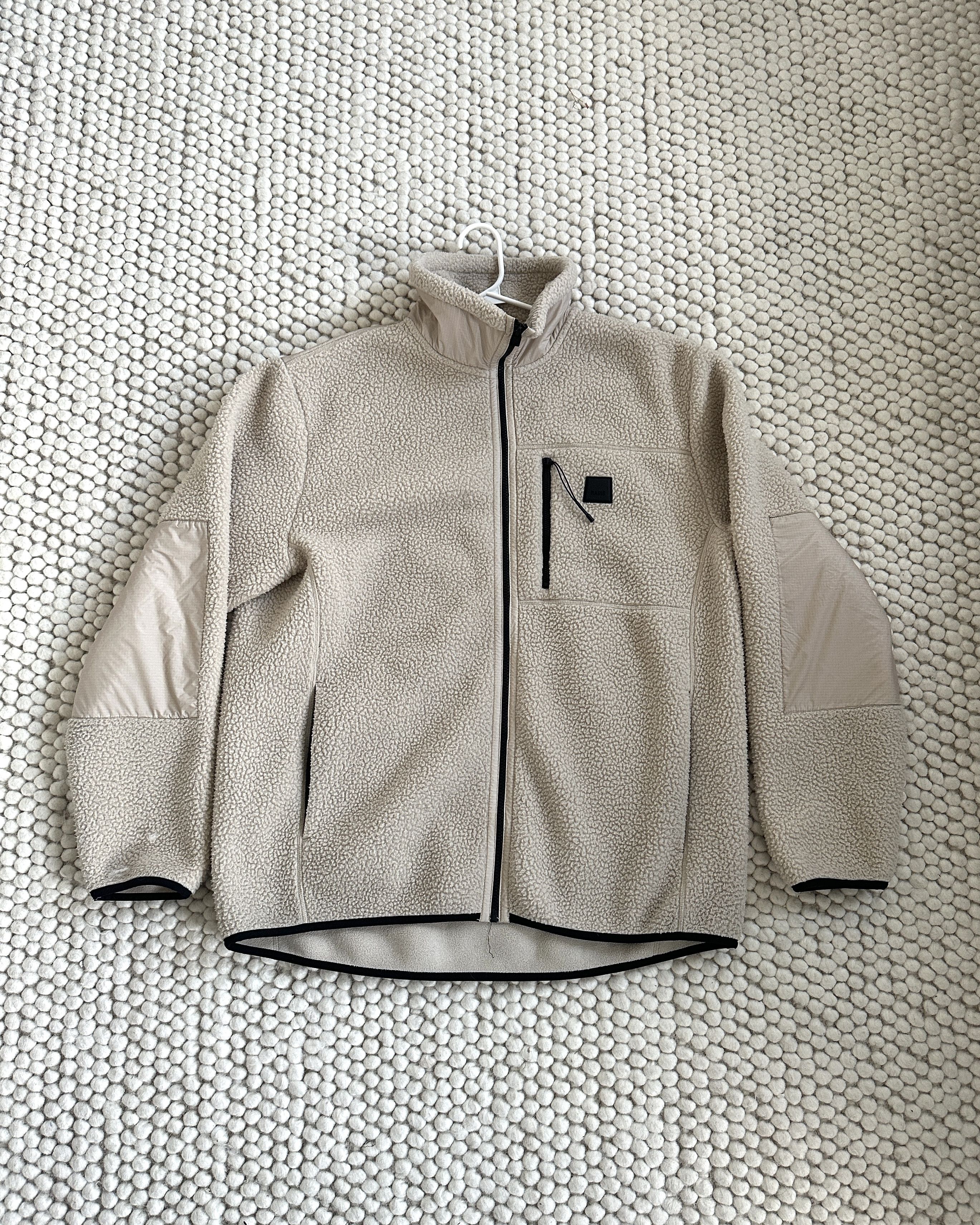 Rains Rains Fleece Jacket Zip-Up Cream Size US L / EU 52-54 / 3 - 1 Thumbnail