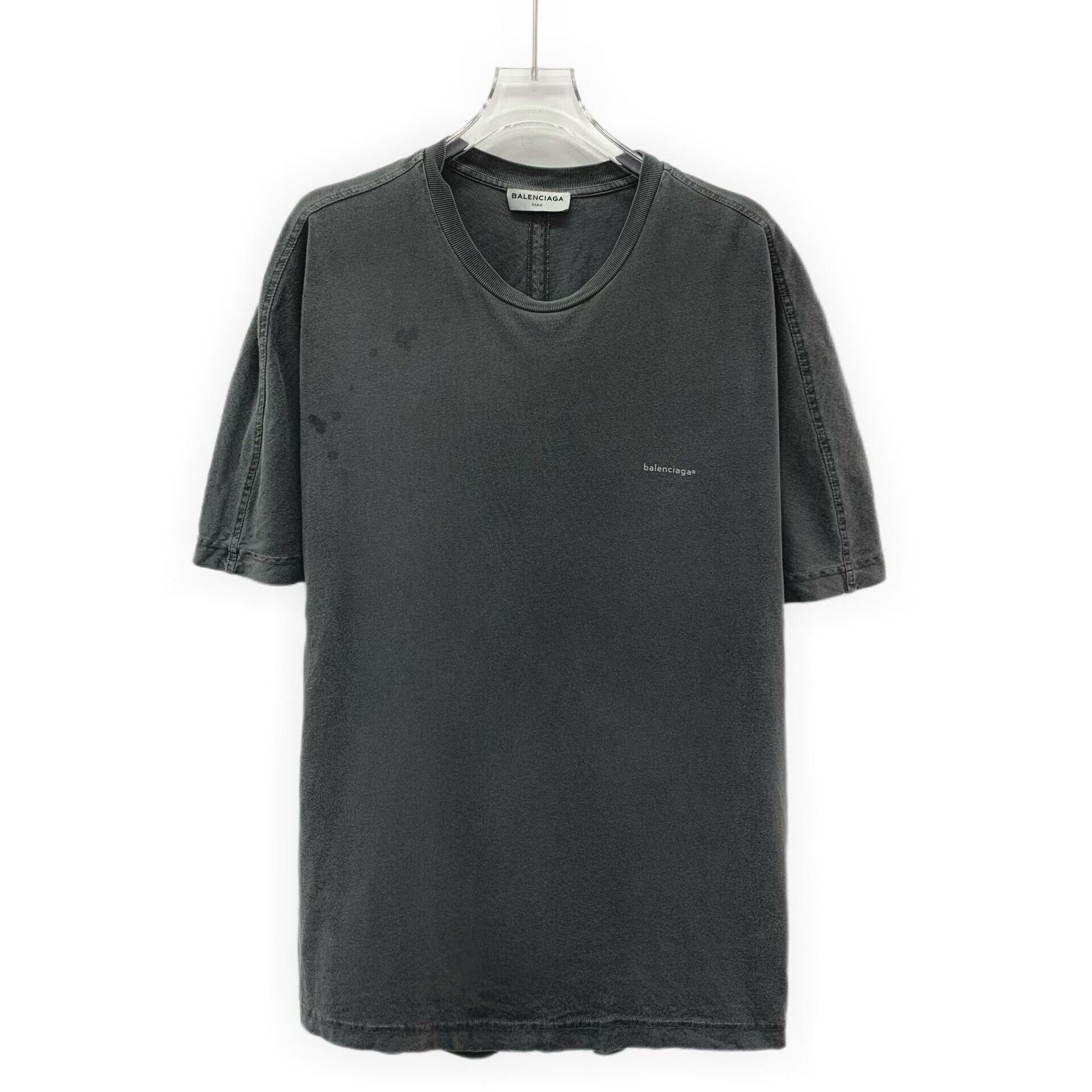 Balenciaga Balenciaga Washed Logo T-Shirt XS Size US XS / EU 42 / 0 - 1 Thumbnail